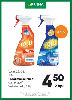 Prisma-mainoslehti voimassa 22.04.2026 alkaen