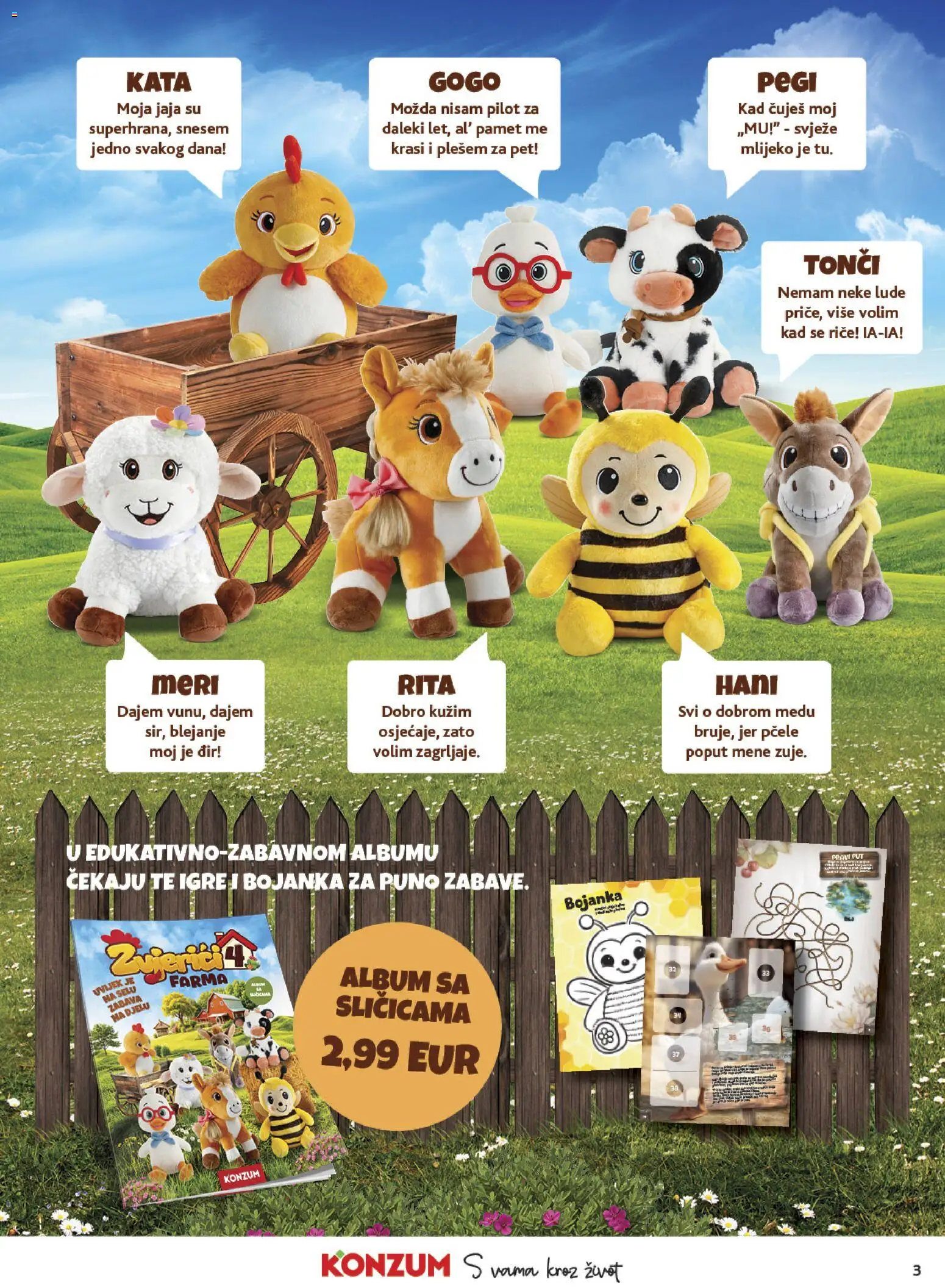 Konzum katalog | vrijedi od 21.01.2026 | Stranica: 3 | Proizvodi: Mlijeko, Jaja