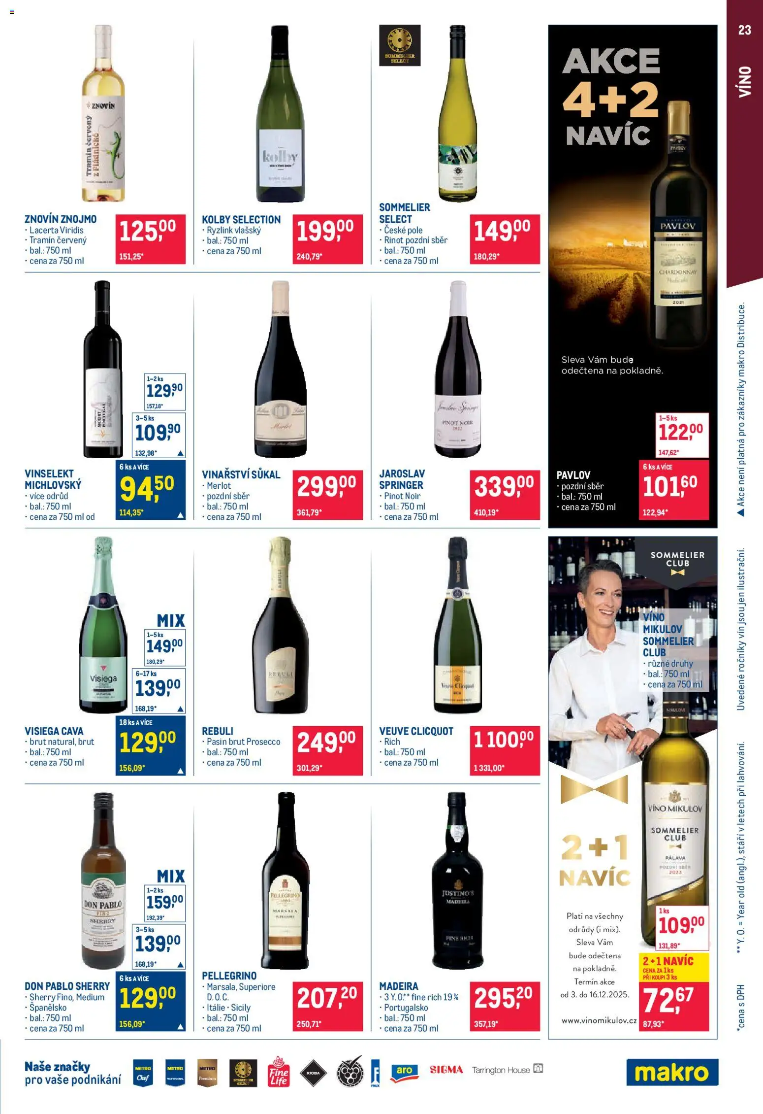 Makro leták - Pro milovníky jídla od 17.12.2025 | Strana: 23 | Produkty: Marsala, Víno, Pinot Noir, Sherry