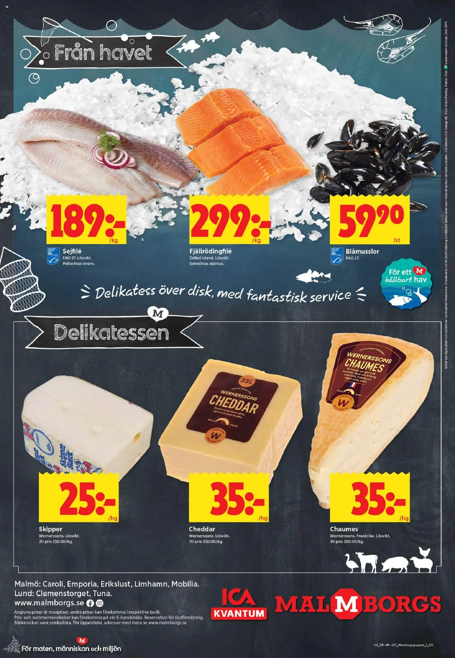 ICA Kvantum reklamblad aktuell från 16.03.2026 | Sida: 12 | Produkter: Håv, Cheddar, Ost
