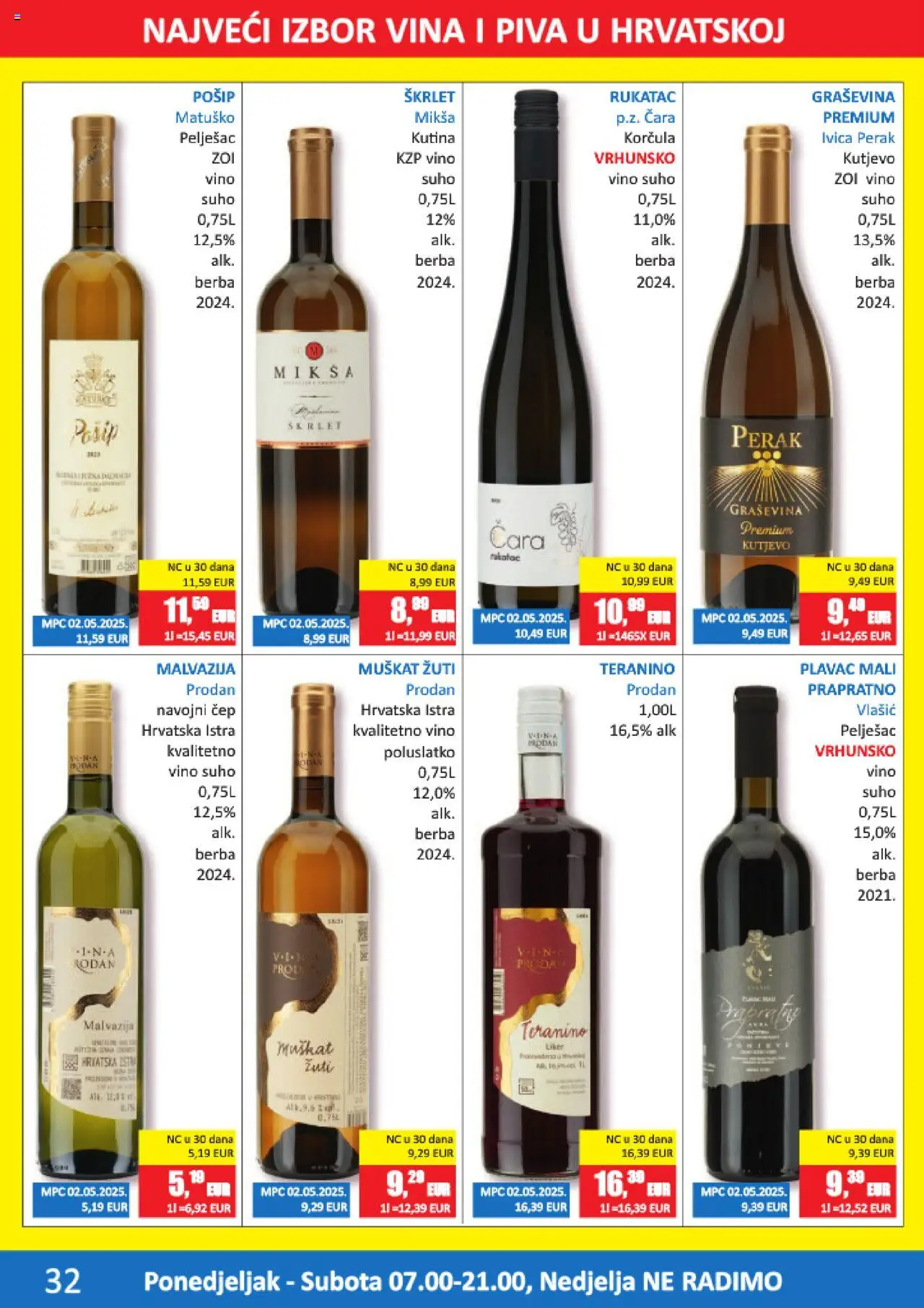 Vrutak katalog | vrijedi od 15.09.2025 | Stranica: 32 | Proizvodi: Vino, Liker, Teranino