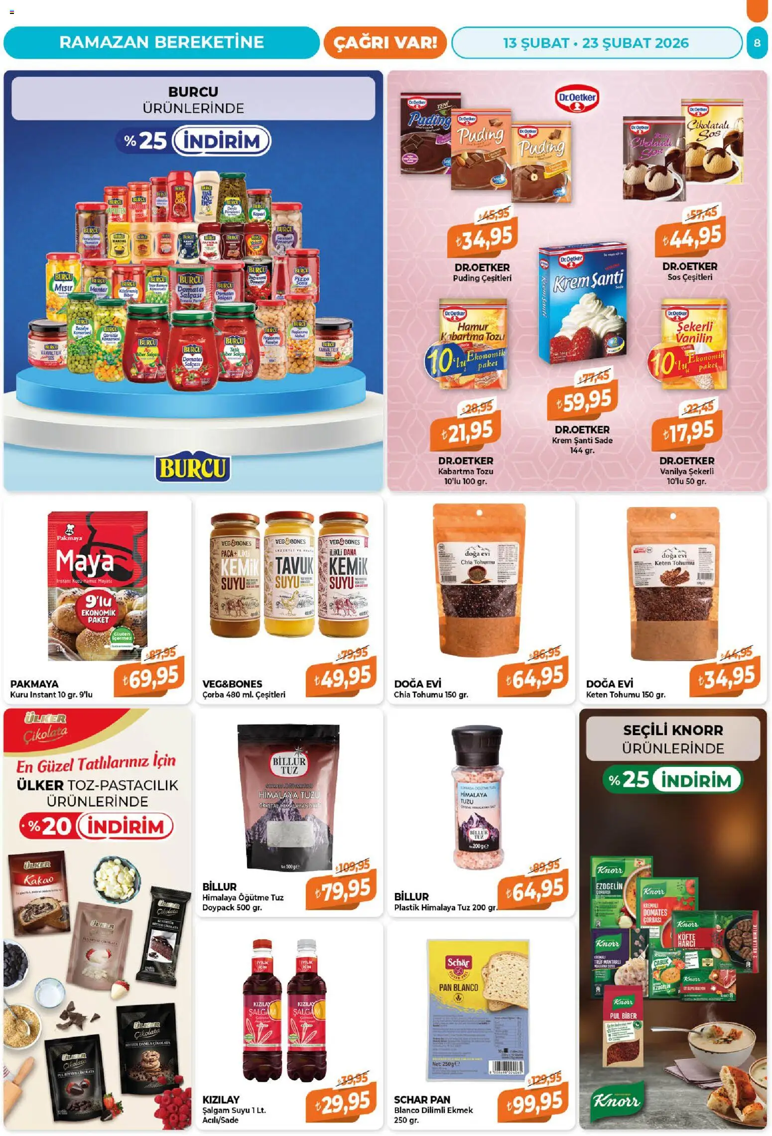 Çağrı Market Katalog - 13.02.2026 tarihinden itibaren geçerlidir | Sayfa: 8