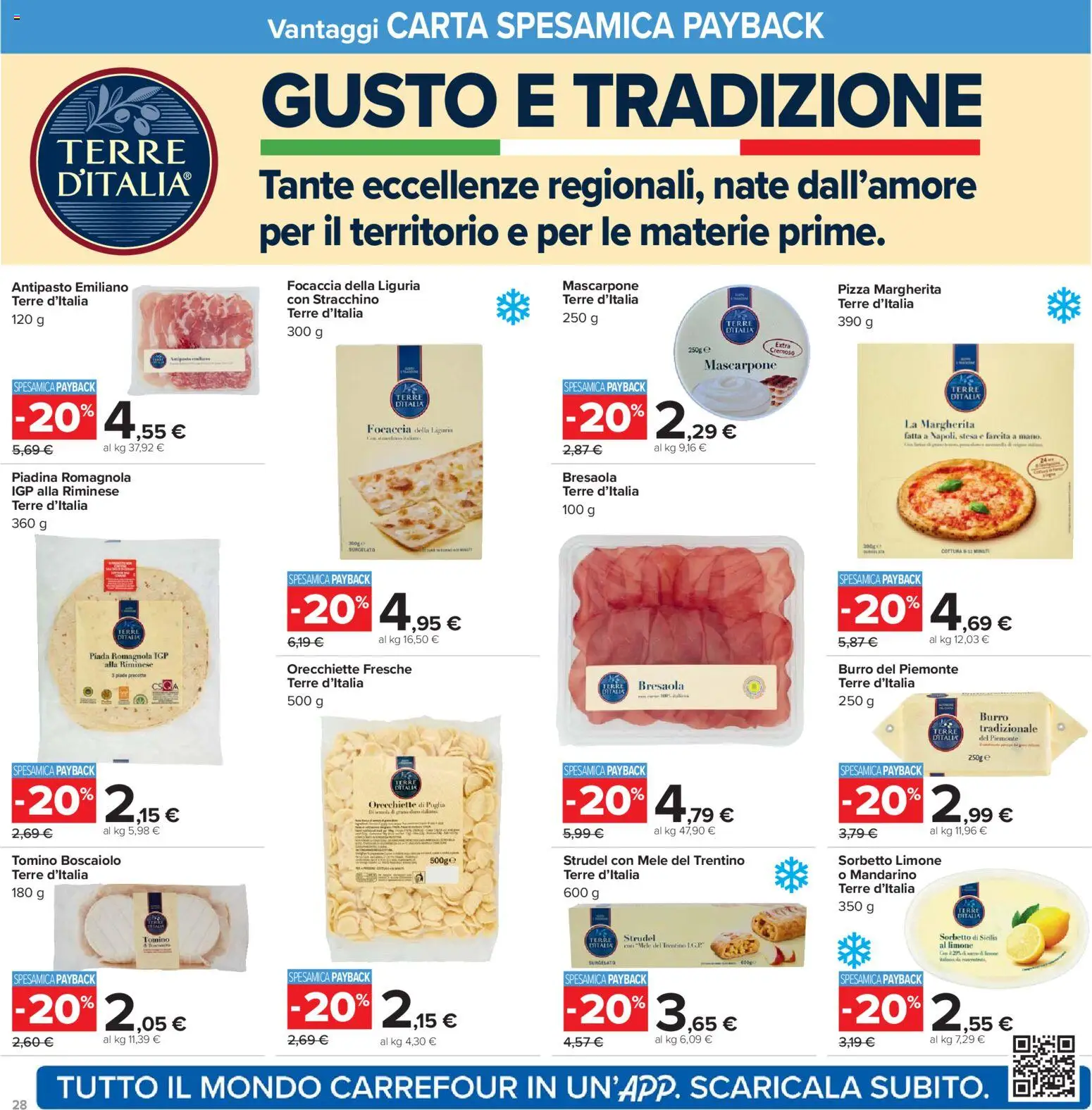 Volantino Carrefour del 24.03.2026 | Pagina: 28 | Prodotti: Bresaola, Burro, Stracchino, Orecchiette