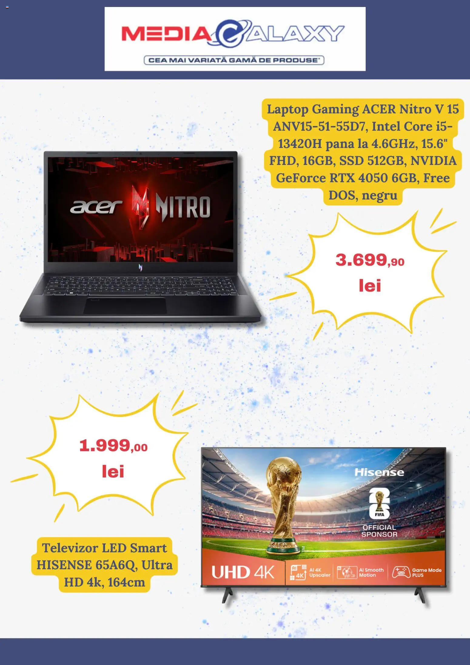 Noul catalog Media Galaxy – valabil de la 05.03.2026 | Pagină: 3 | Produse: Laptop, Vestiyer, Televizor, Babak