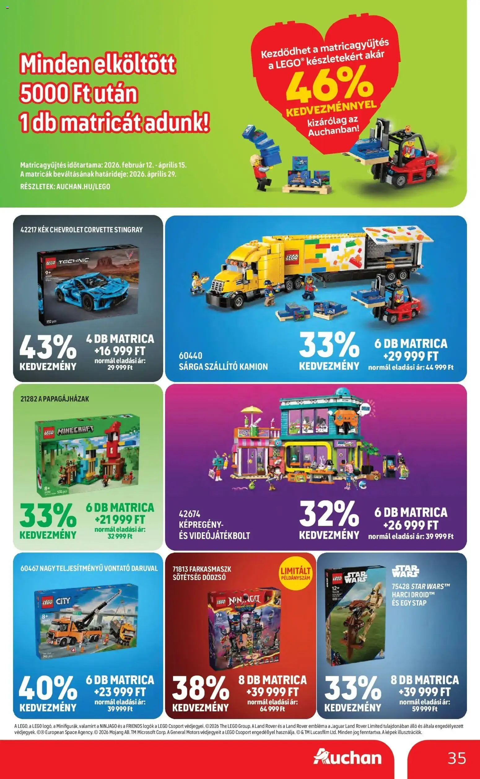 Auchan akciós ujság - amely érvényes a következő dátumtól: 26.02.2026 | Oldal: 35