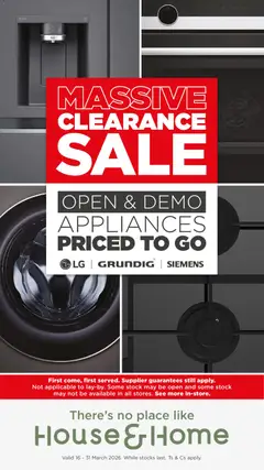 House and Home specials catalogue – valid from 16.03.2026
