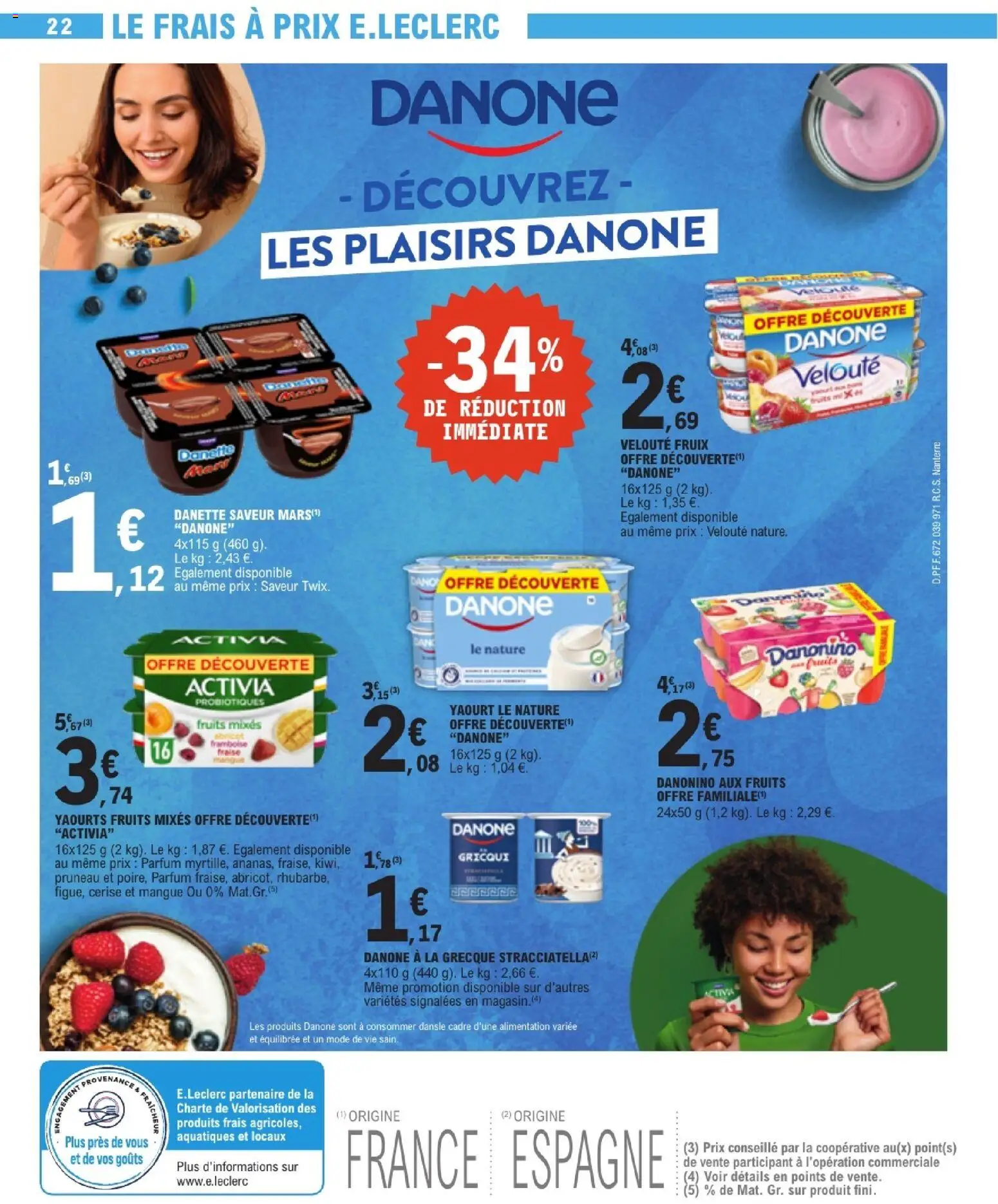 {H1} | Page: 22 | Produits: Yaourts, Fraise, Yaourt, Cadre