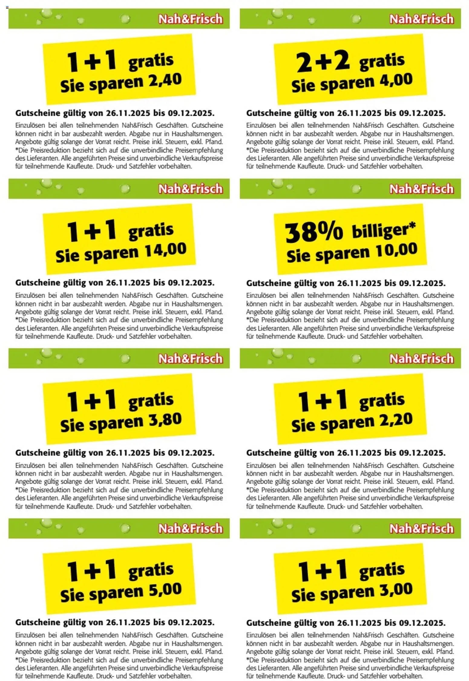 Nah und Frisch Gutscheinheft gültig ab 26.11.2025 | Seite: 6