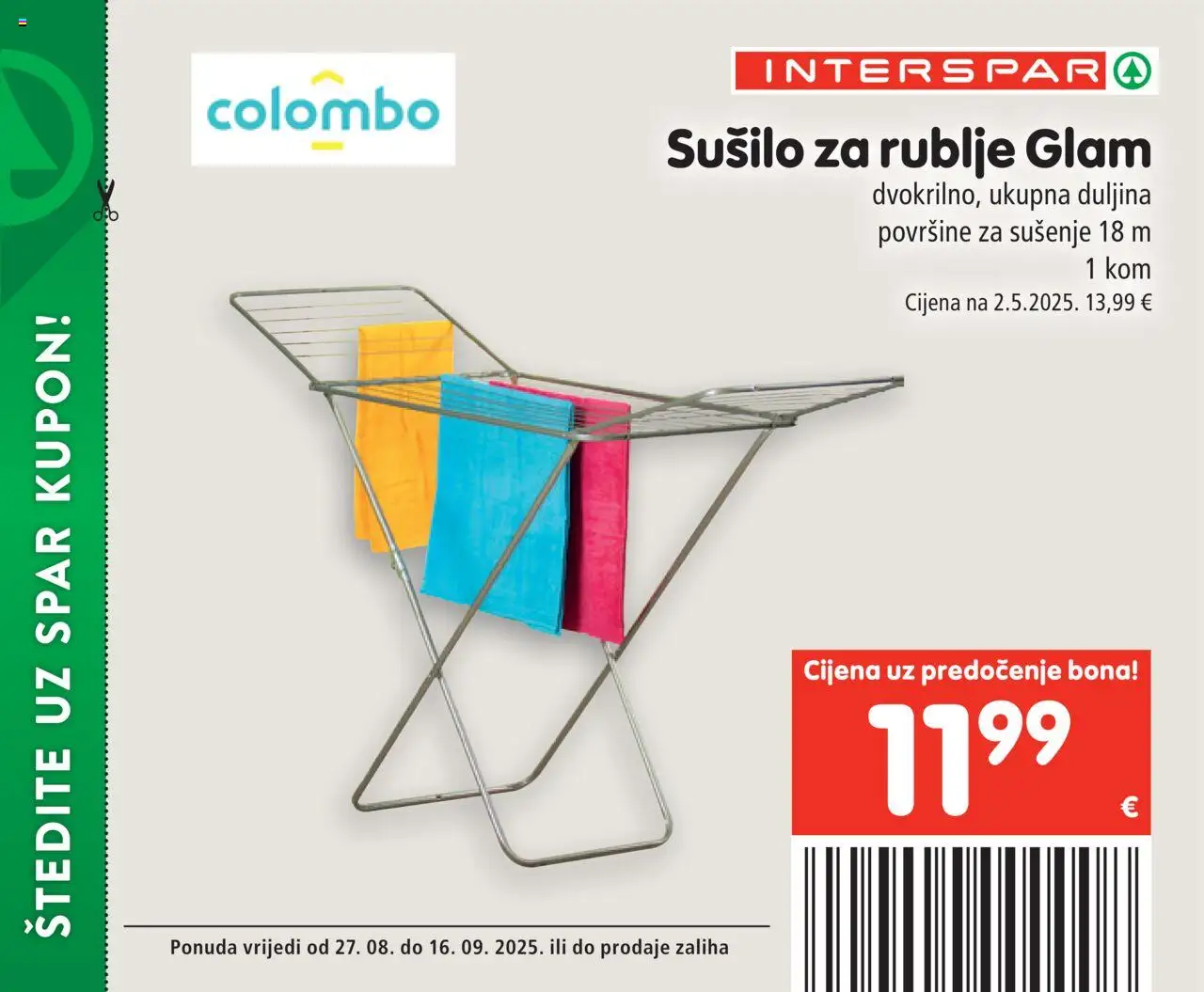 Interspar katalog | vrijedi od 27.08.2025 | Stranica: 75 | Proizvodi: Sušilo za rublje