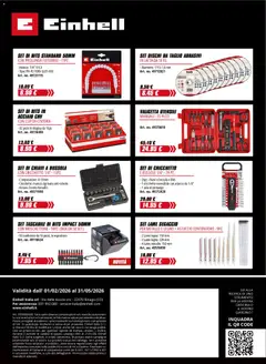 Anteprima del volantino Volantino Einhell	 valido a partire dal 02.02.2026 | Pagina: 32 | Prodotti: Cintura, Astuccio, Contenitore, Valigetta