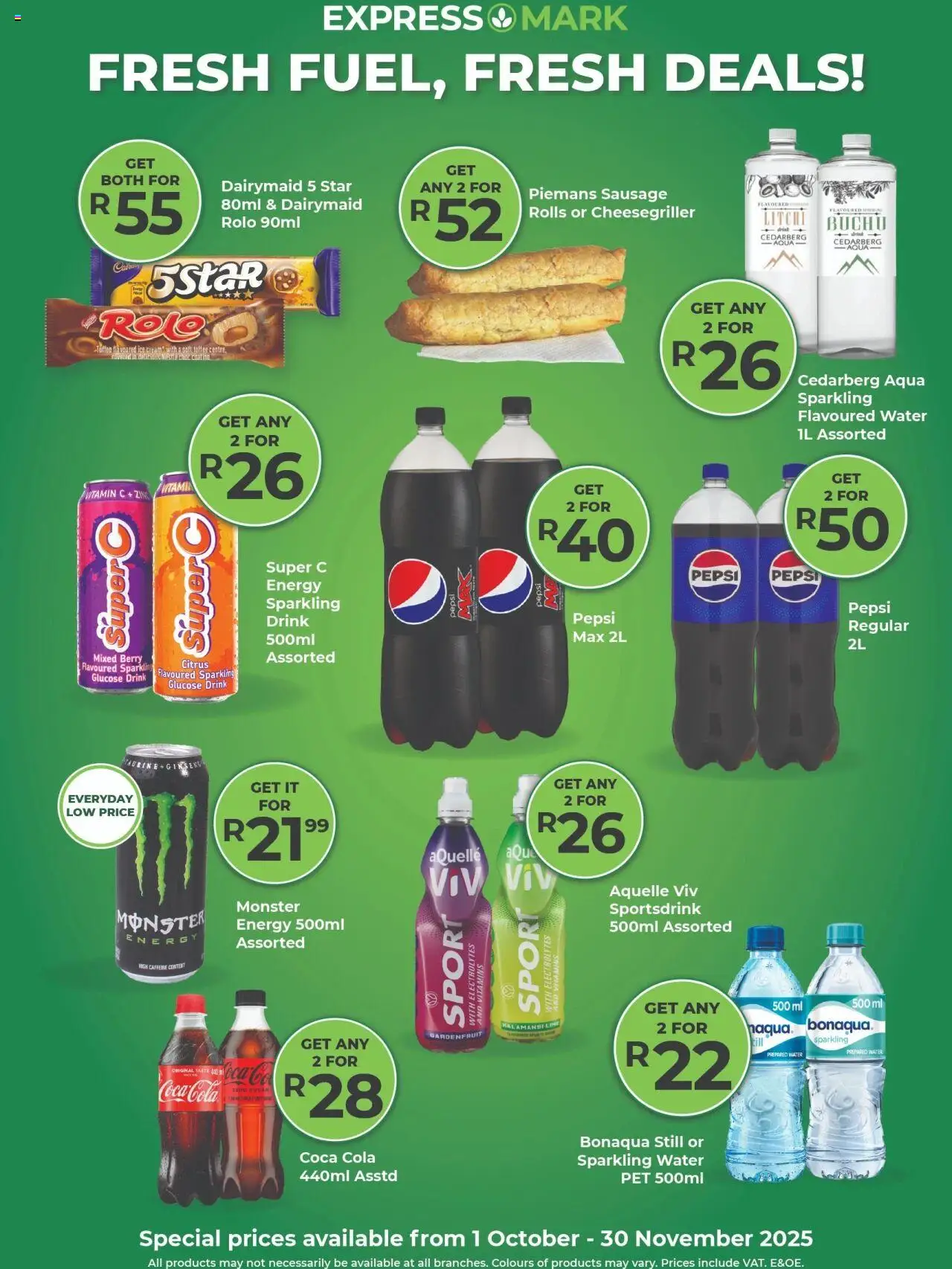 New Agrimark catalogue – valid from 01.10.2025 | Page: 2 | Products: Vitamins, Water, Sausage, Lime