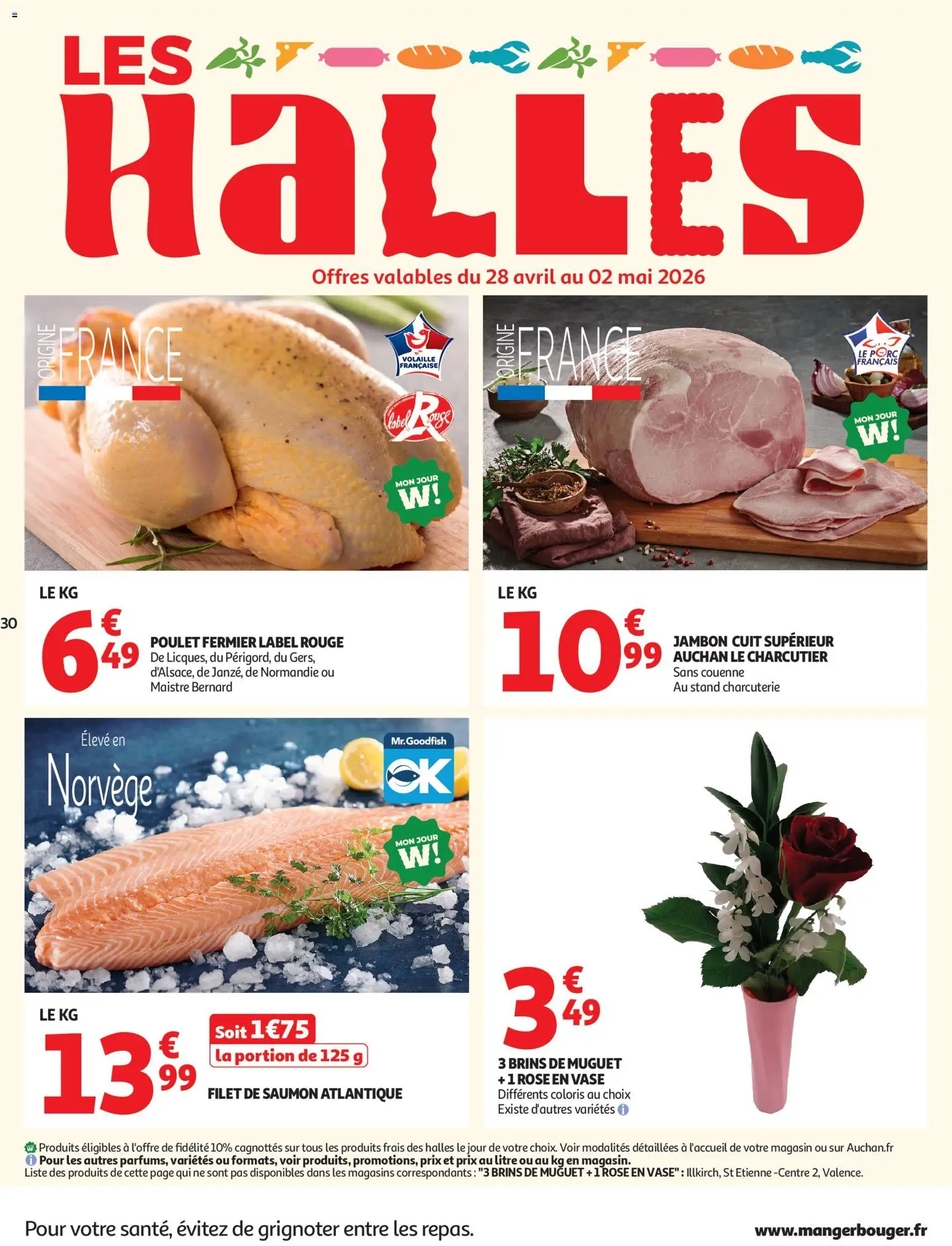 {H1} | Page: 30 | Produits: Volaille, Vase, Jambon, Saumon