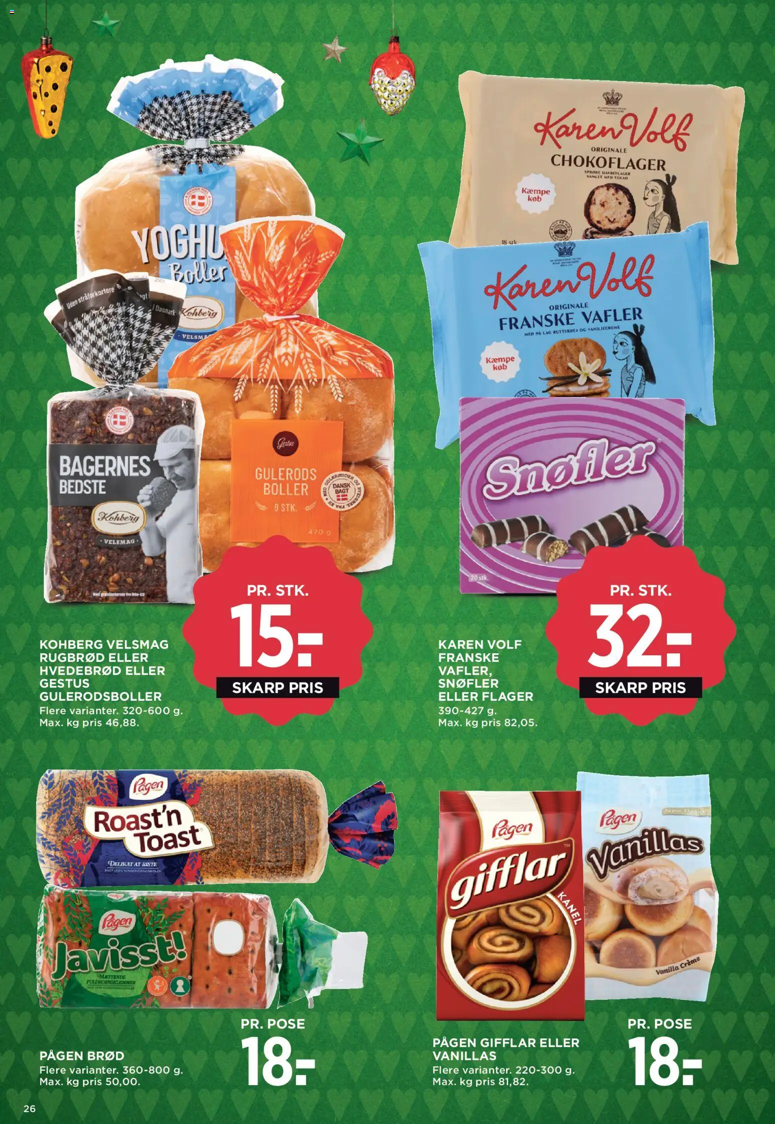 Meny tilbudsavis – gyldig fra 28.11.2025 | Side: 33 | Produkter: Brød, Creme, Vafler, Rugbrød