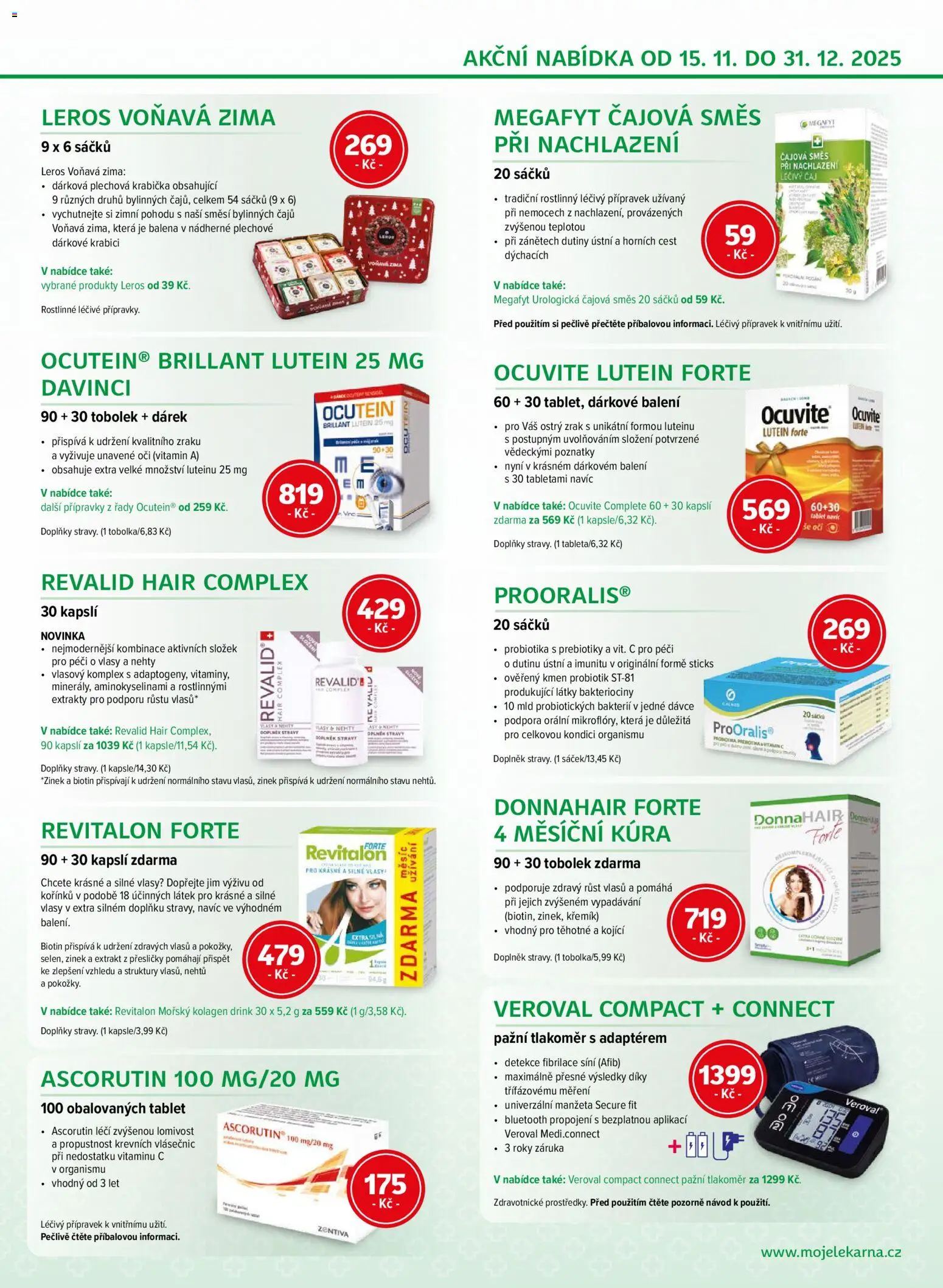 Moje lékárna leták od 15.11.2025 | Strana: 11 | Produkty: Krabička, Tablet, Tlakoměr, Nehty