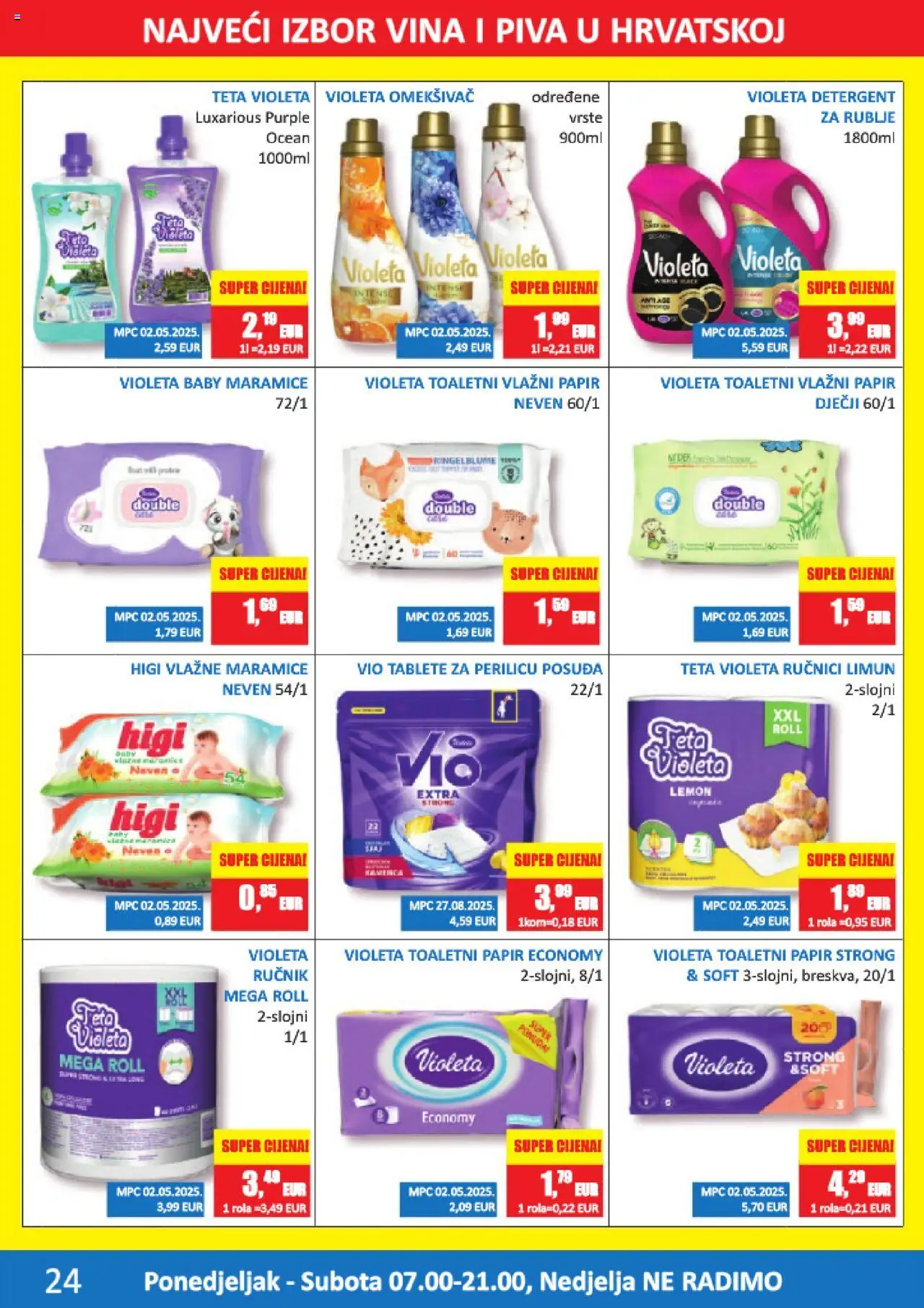 Vrutak katalog | vrijedi od 15.09.2025 | Stranica: 24 | Proizvodi: Omekšivač, Tablete za perilicu posuđa, Limun, Violeta