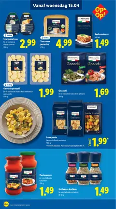 Gevulde gnocchi, In de varianten ricotta-kaas en tomaat-mozzarella 500 g - Voorbeeld van een folder van Lidl, geldig van 13.04.2026 | Pagina: 29