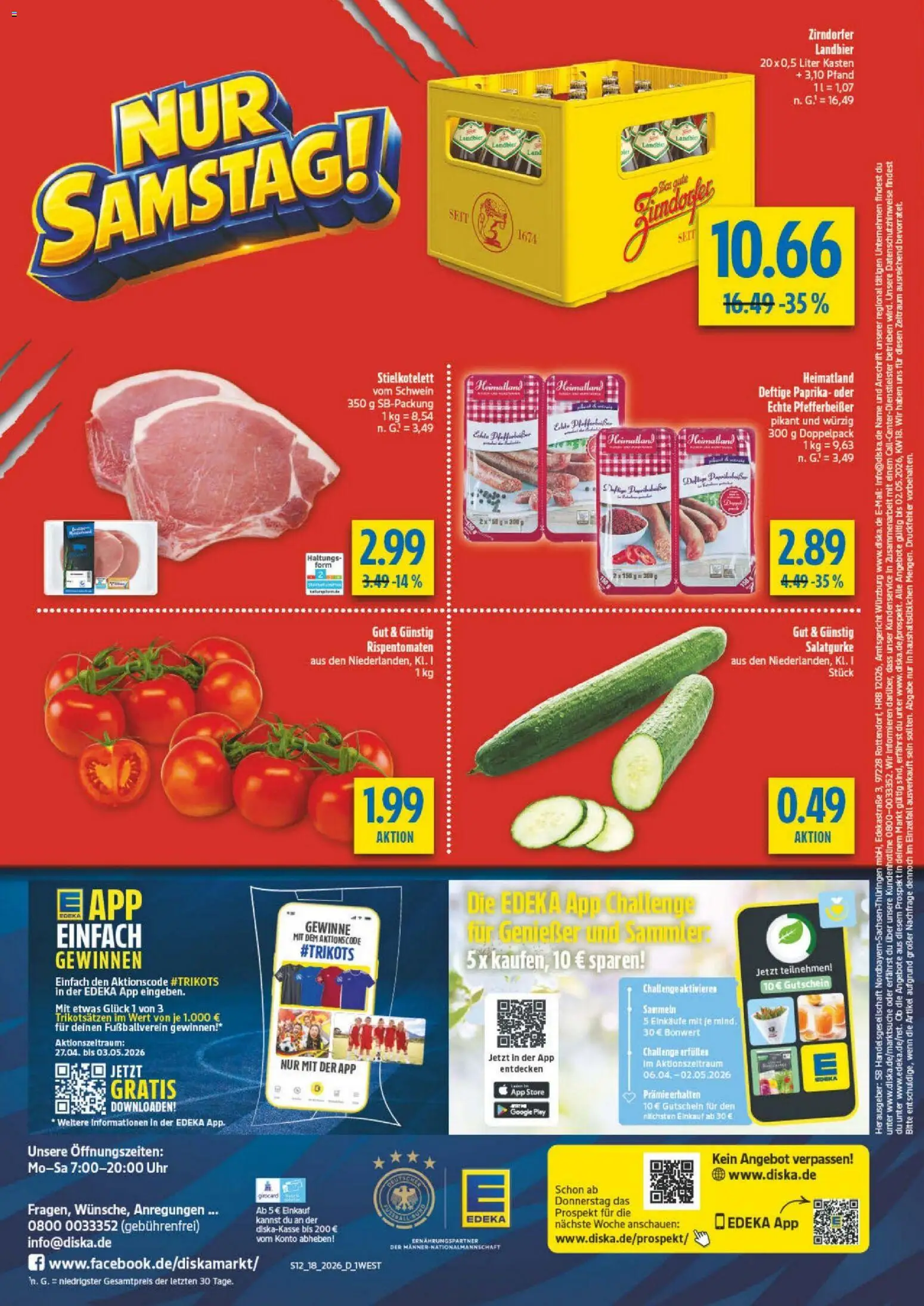 Diska - Diska Angebote Bayern KW18 – gültig ab 27.04.2026 | Seite: 12 | Produkte: Paprika, Uhr