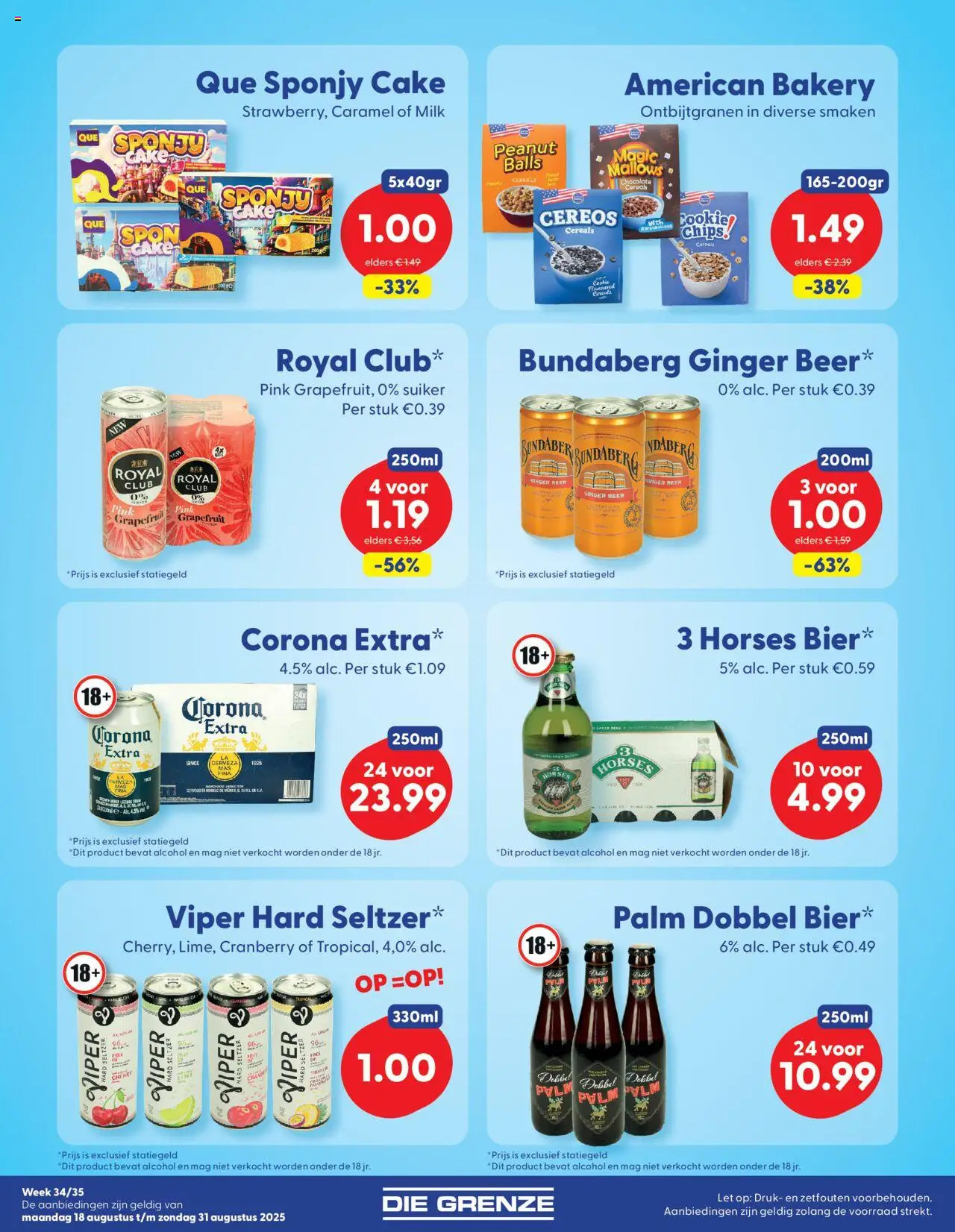  | Pagina: 2 | Producten: Waffelini, Chips, Tortilla lap, Alcohol