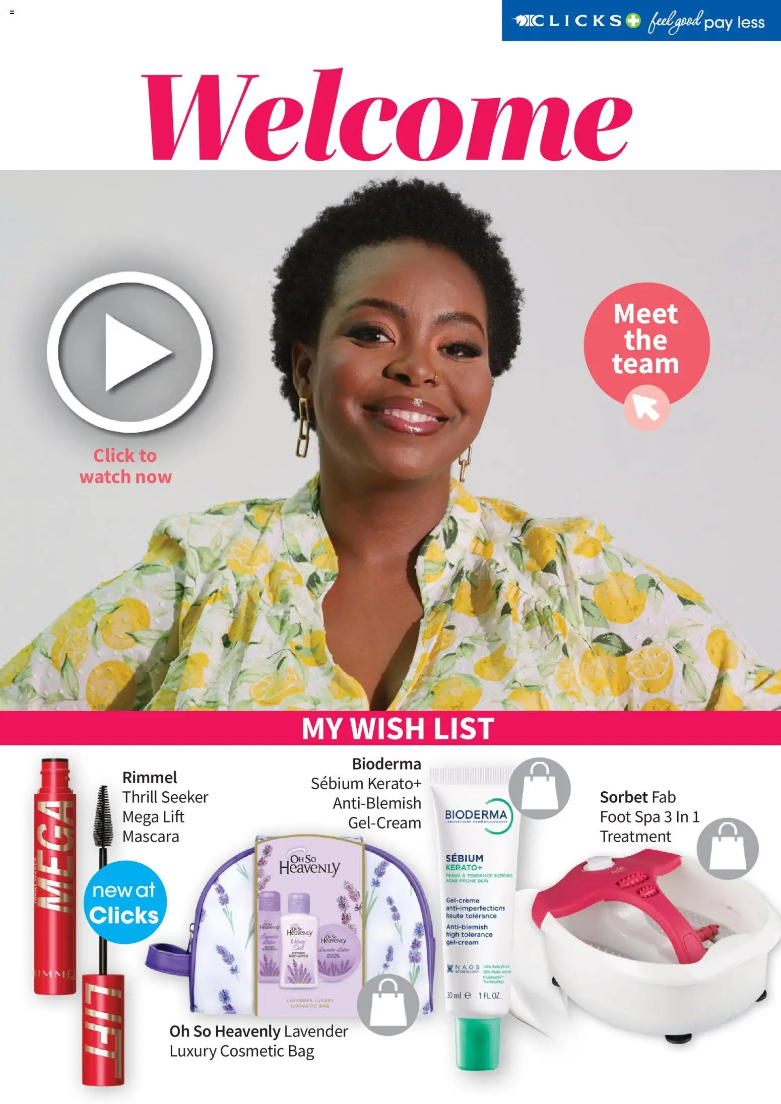 New Clicks catalogue – valid from 01.04.2026 | Page: 4 | Products: Watch, Bag, Mascara, Lotion