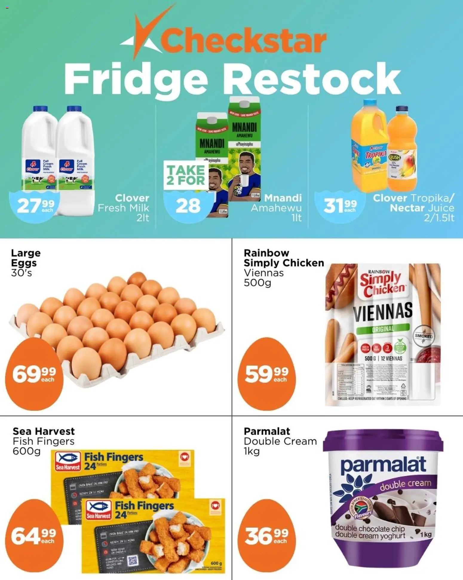 New Check Star catalogue – valid from 25.03.2026 | Page: 2 | Products: Milk, Chocolate, Juice, Fish