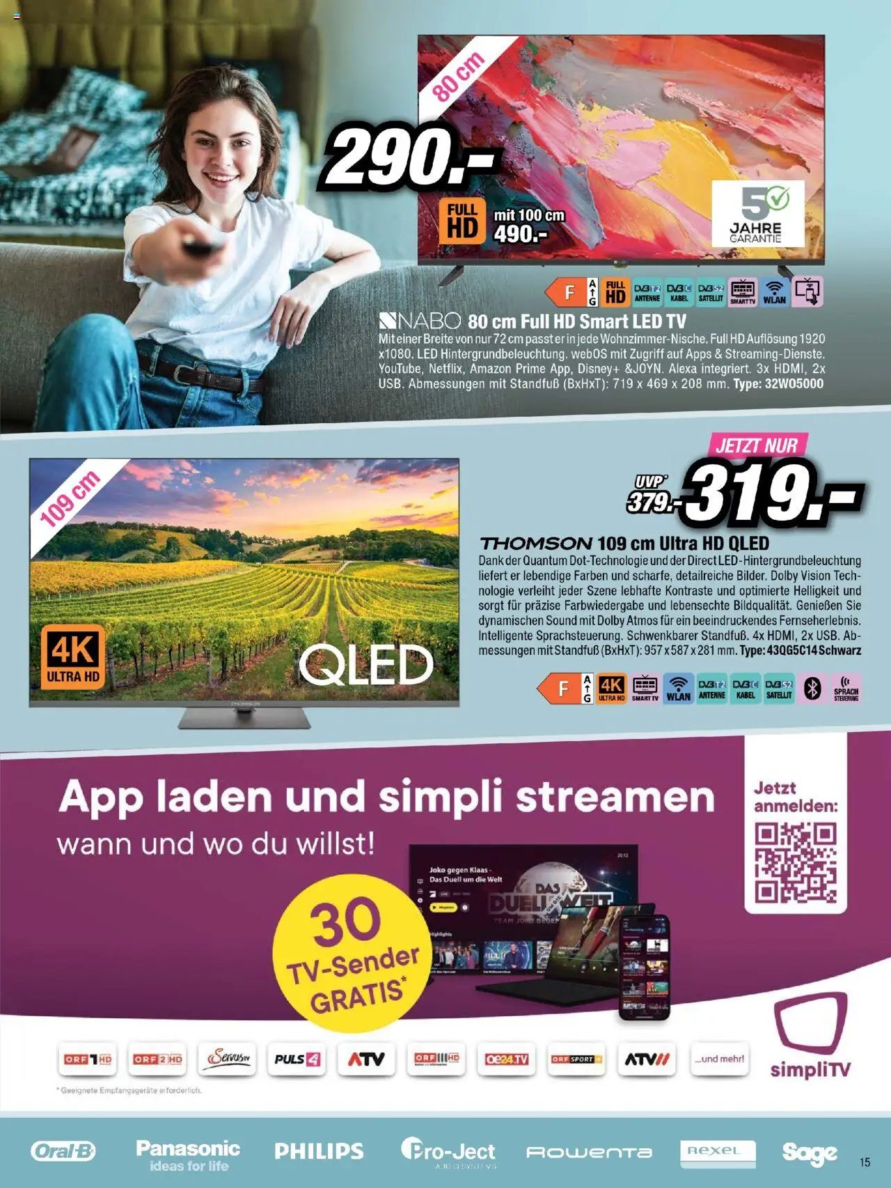 RED ZAC Elektronik gültig ab 01.10.2025 | Seite: 15 | Produkte: TV, Kabel, Satellit
