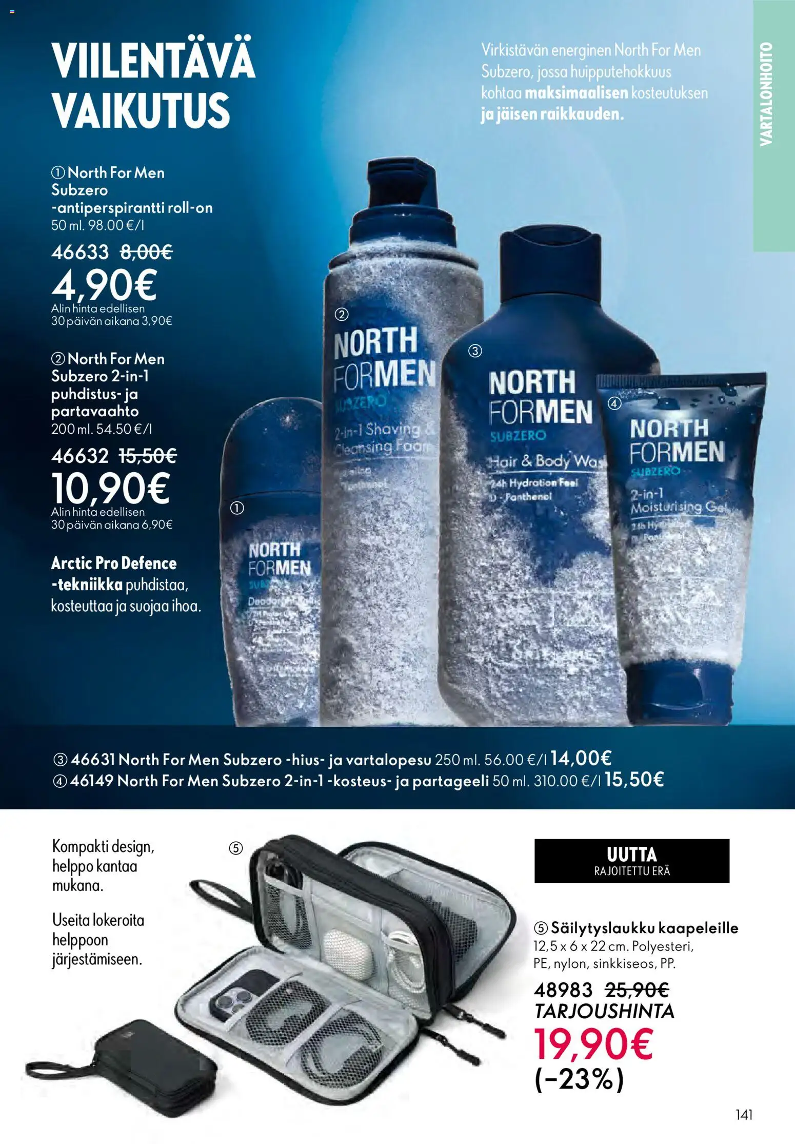 Oriflame - Esite 01 – voimassa 31.12.2025 alkaen | Sivu: 141 | Tuotteet: Partavaahto, Antiperspirantti