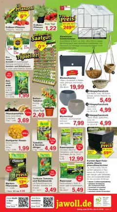 Jawoll Prospekt ab 23.03.2026 gültig | Seite: 16 | Produkte: Spiel, Blumentopf, Tomaten, Wasser