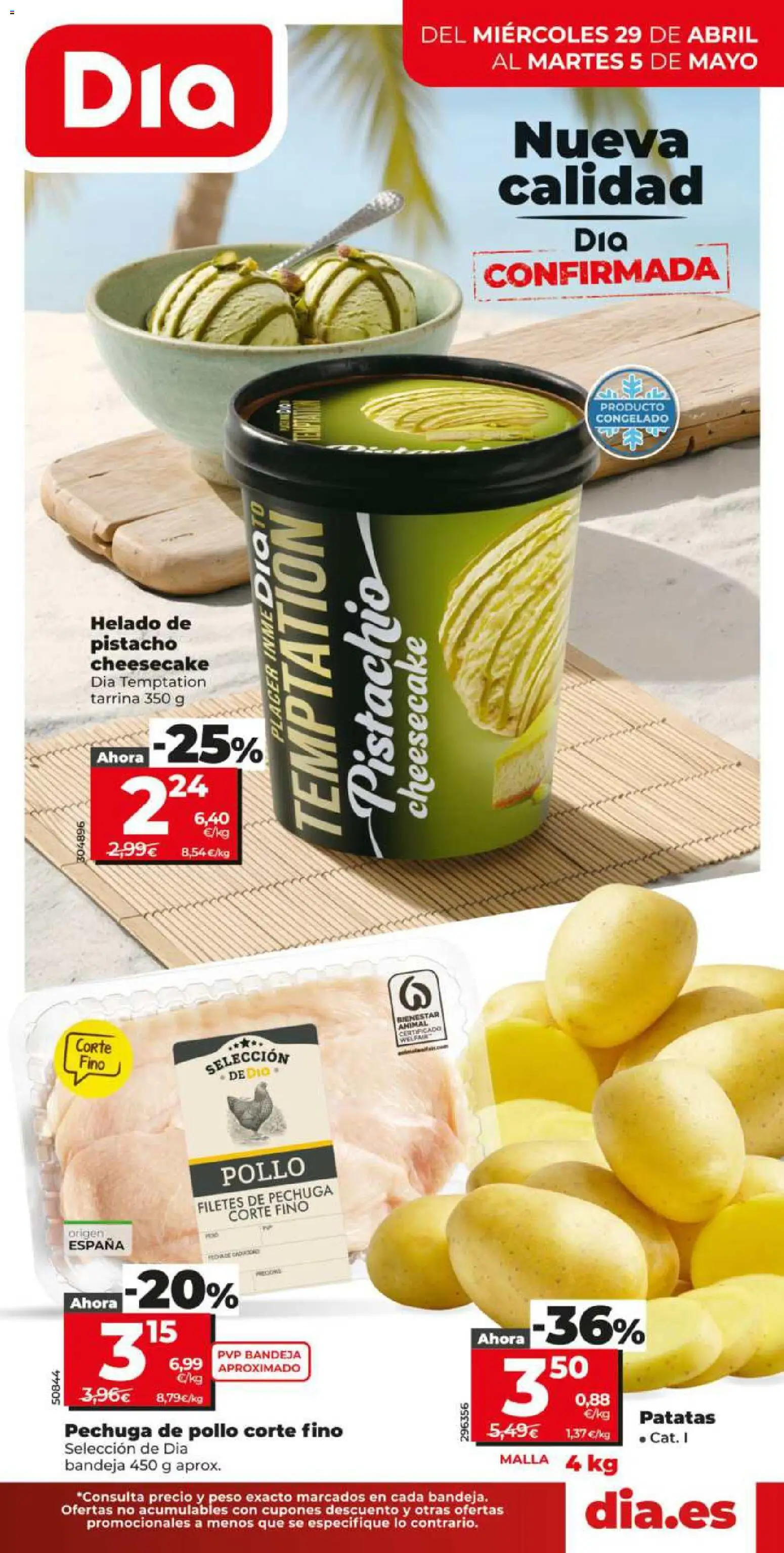 Dia - folleto Market │ válido desde el 29.04.2026 | Página: 1 | Productos: Helado, Peso, Bandeja