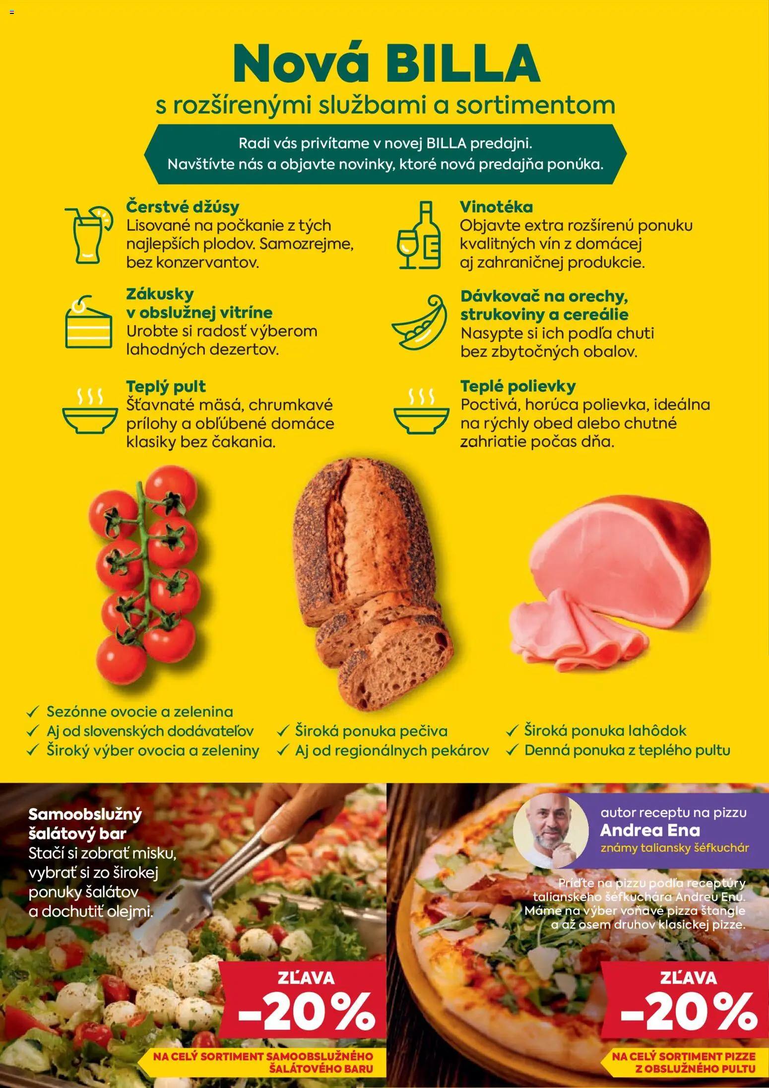 Nové Billa akcie – leták je platný od 19.11.2025 | Strana: 2 | Produkty: Pizza, Cereálie, Vinotéka, Ovocie