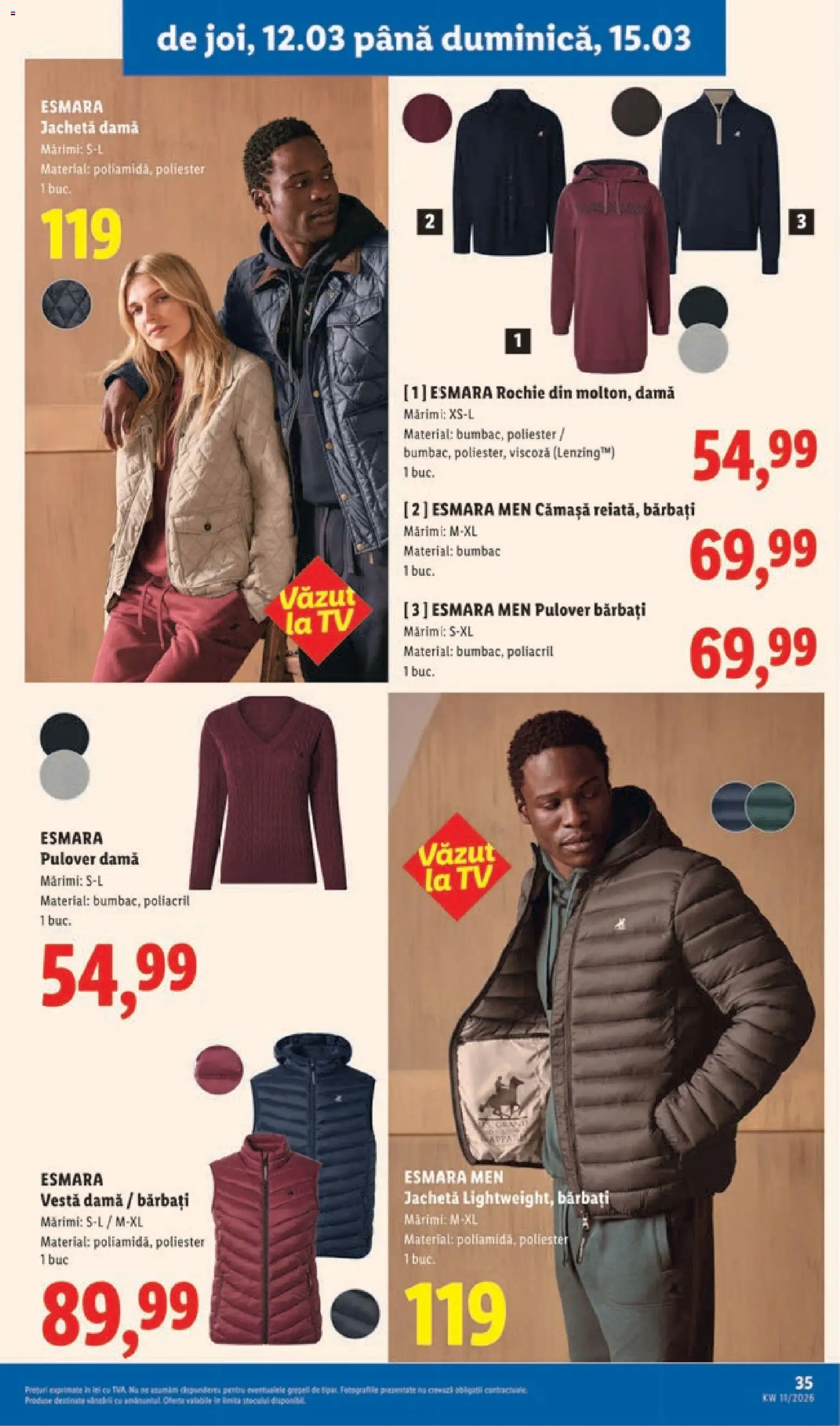 Noul catalog Lidl – valabil de la 09.03.2026 | Pagină: 35 | Produse: Rochie, Jachetă, Pulover, Vestă