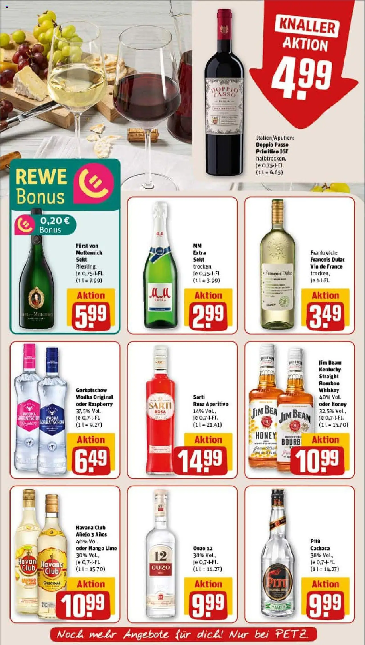 Rewe prospekt Pulsnitz	 - gültig ab dem 24.08.2025 | Seite: 23 | Produkte: Ouzo, Sekt, Doppio passo primitivo, Mango