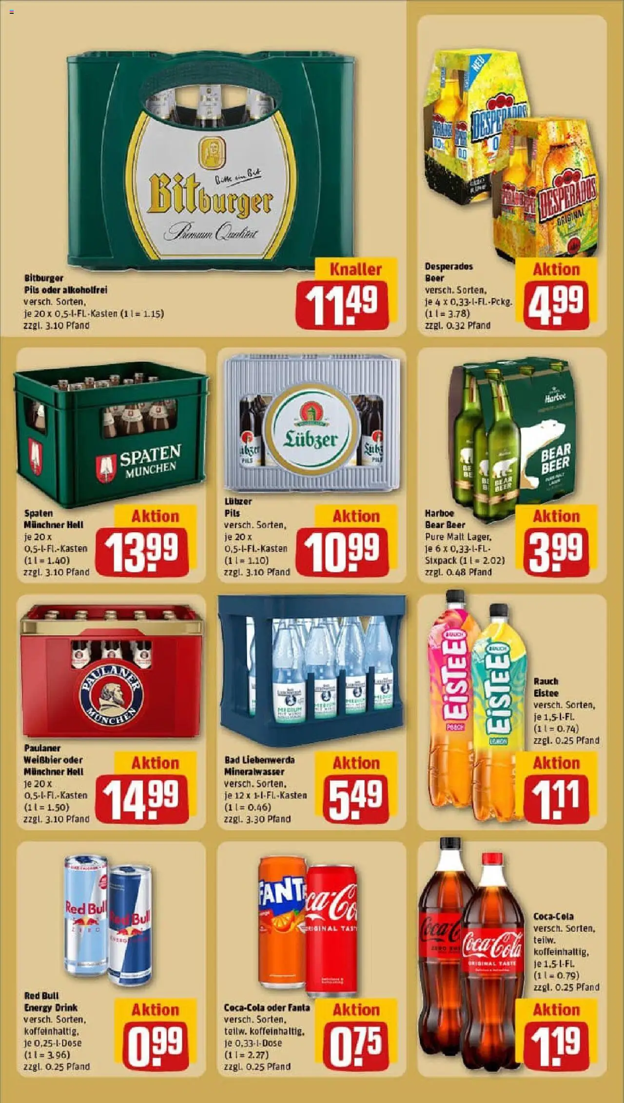 Rewe prospekt Berlin / Französisch Buchholz	 - gültig ab dem 27.07.2025 | Seite: 18 | Produkte: Fanta, Bad, Pils, Lubzer
