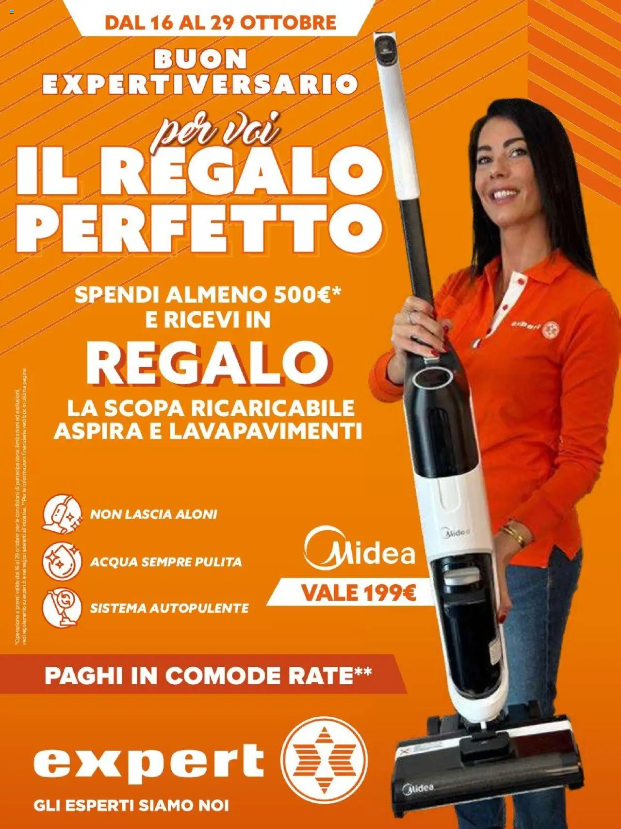 Volantino Expert del 16.10.2025 | Pagina: 1 | Prodotti: Acqua, Scopa