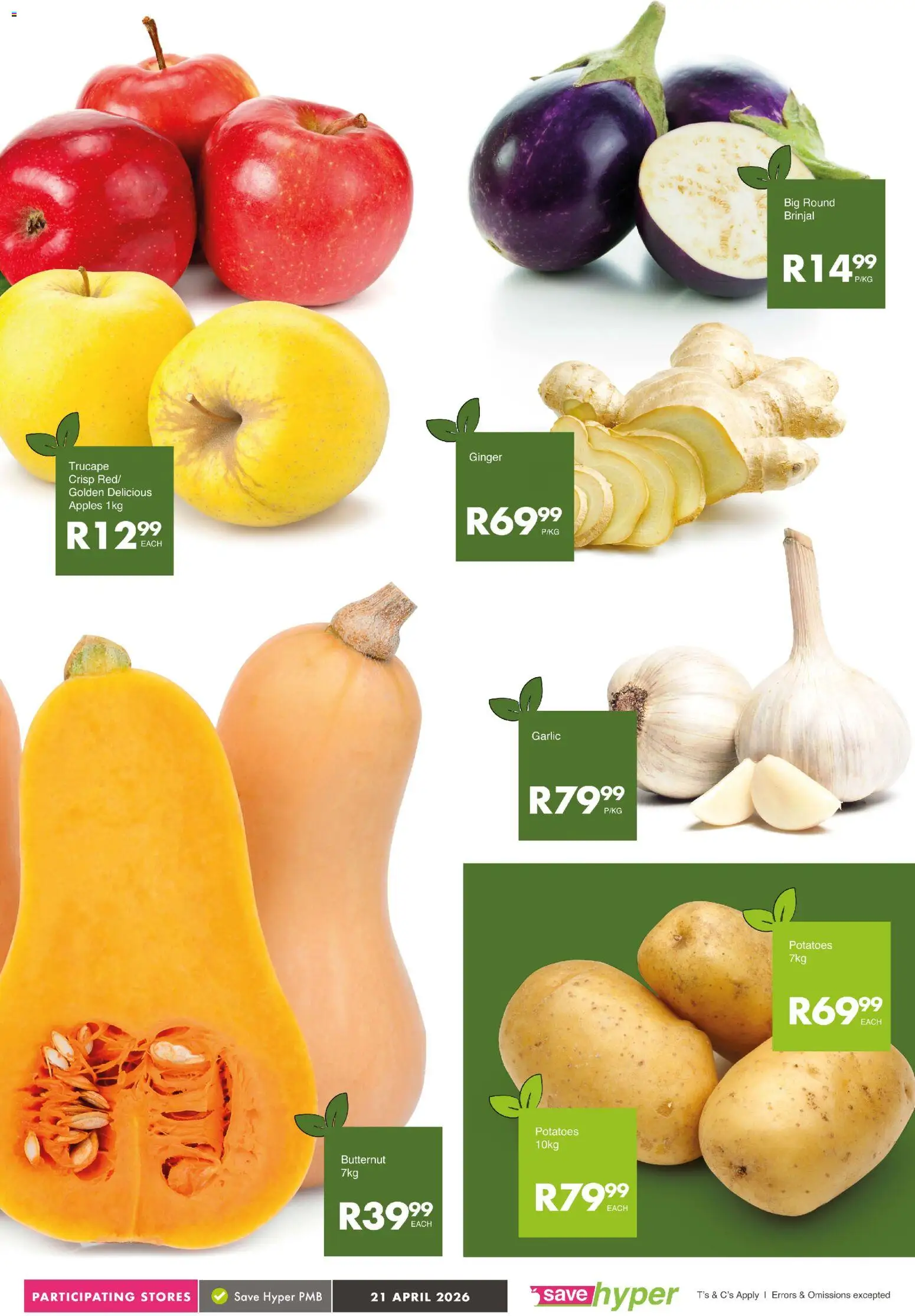 New Save catalogue – valid from 21.04.2026 | Page: 6 | Products: Apples, Potatoes, Garlic