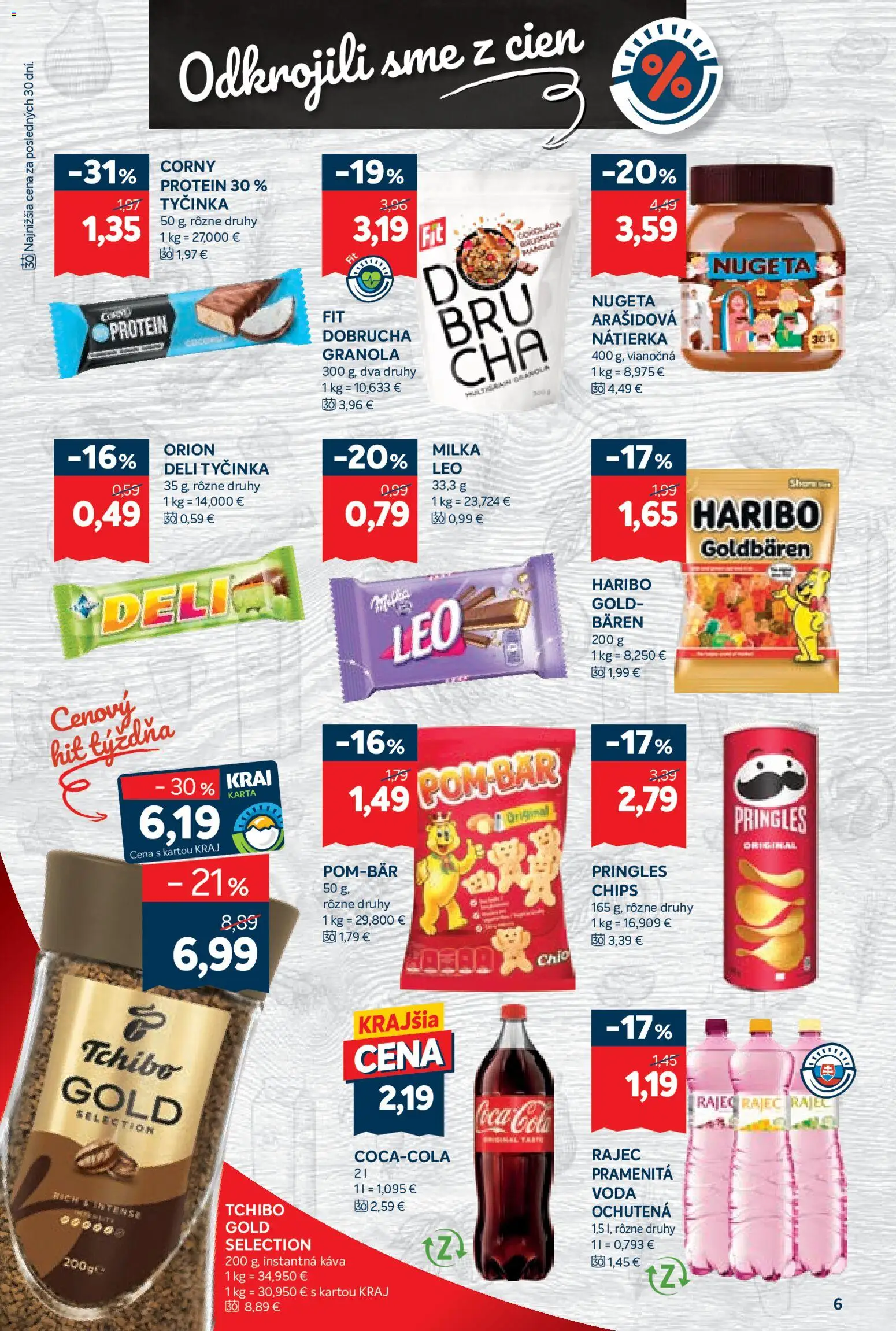 Nové Kraj akcie – leták je platný od 13.11.2025 | Strana: 8 | Produkty: Káva, Milka, Coca cola, Cola