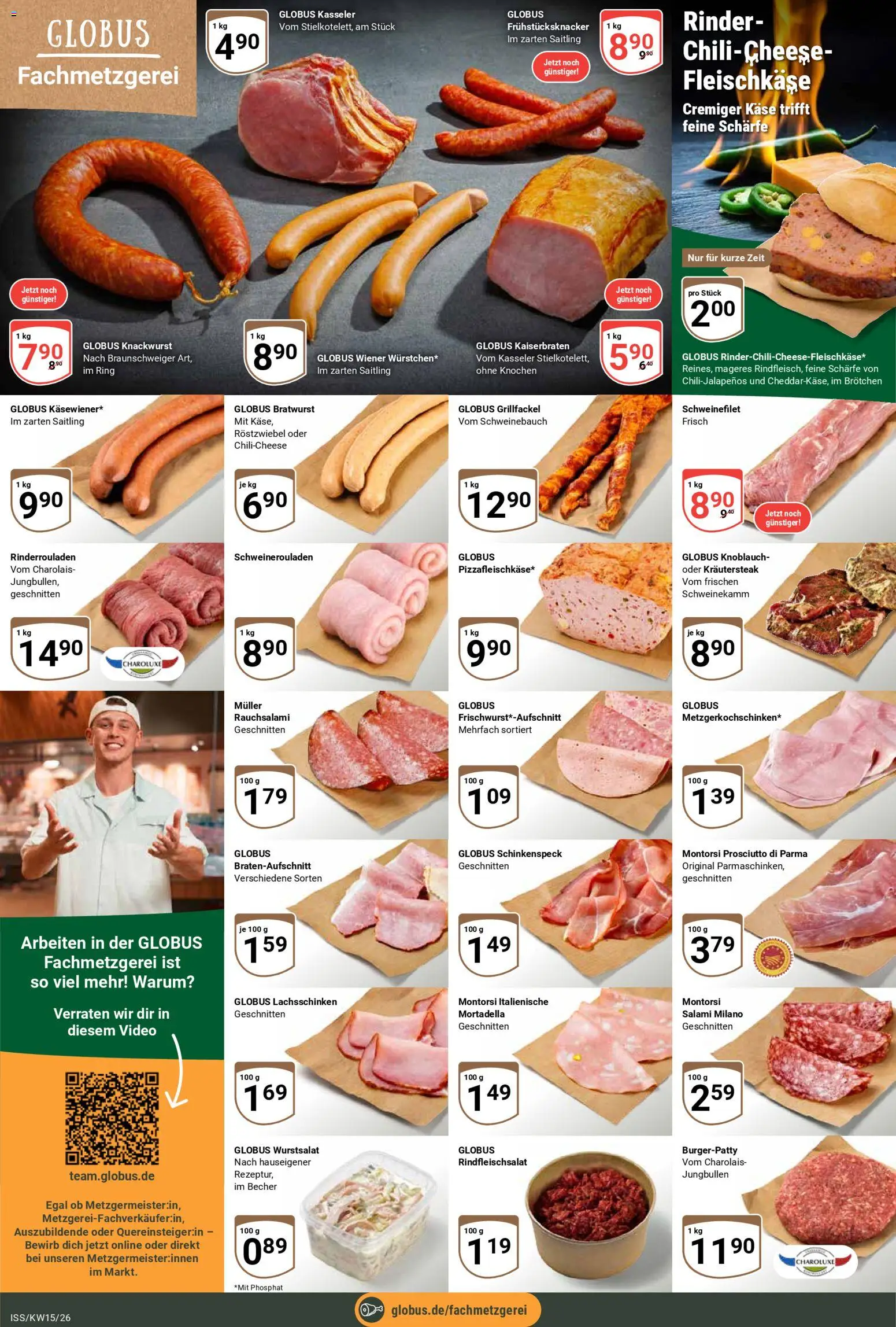 Globus Prospekt 	 – gültig ab 07.04.2026 | Seite: 6 | Produkte: Rinderrouladen, Schweinebauch, Bratwurst, Knoblauch