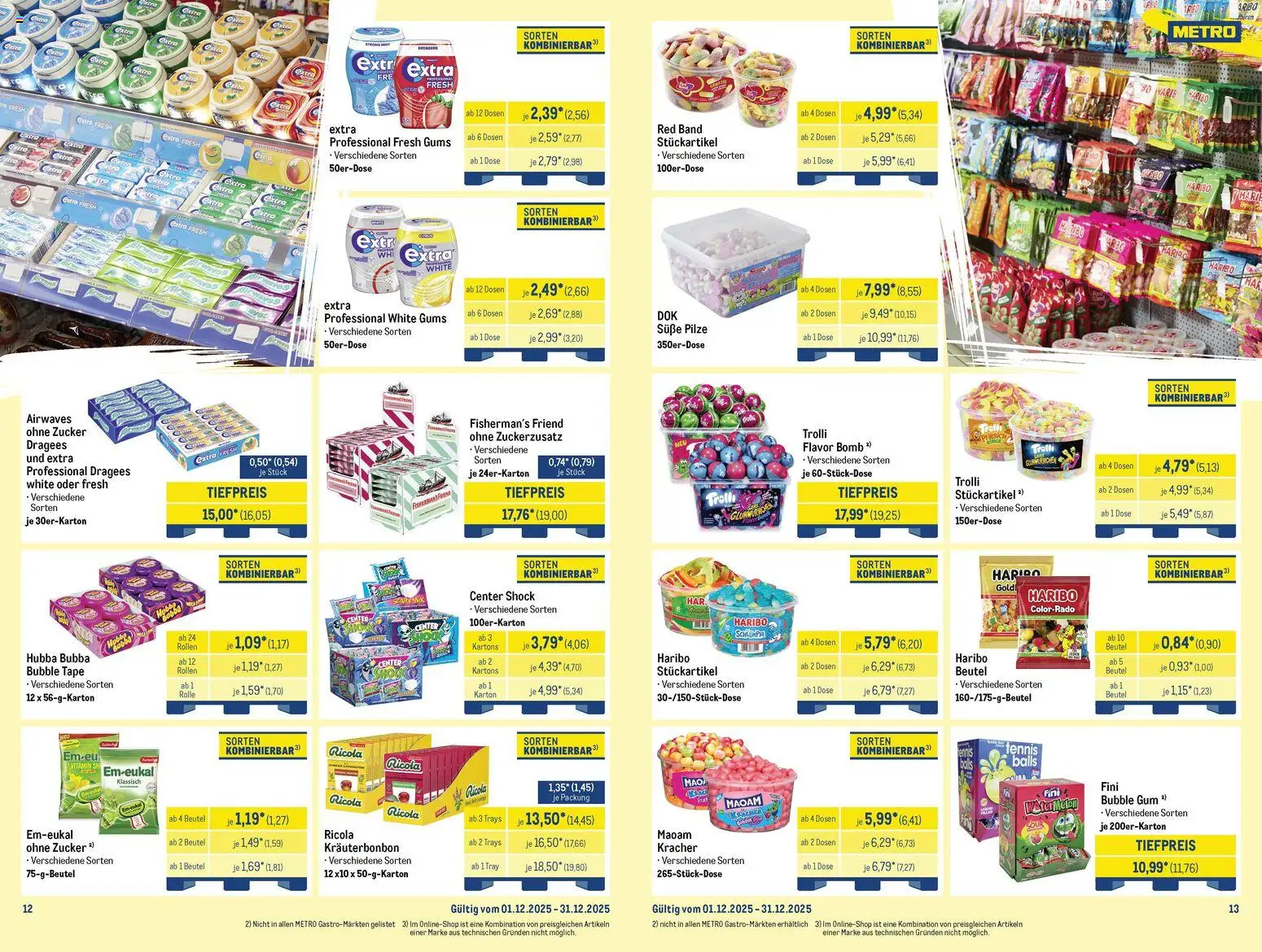 Metro Monats-Mix – gültig ab 01.12.2025 | Seite: 7 | Produkte: Haribo, Zucker