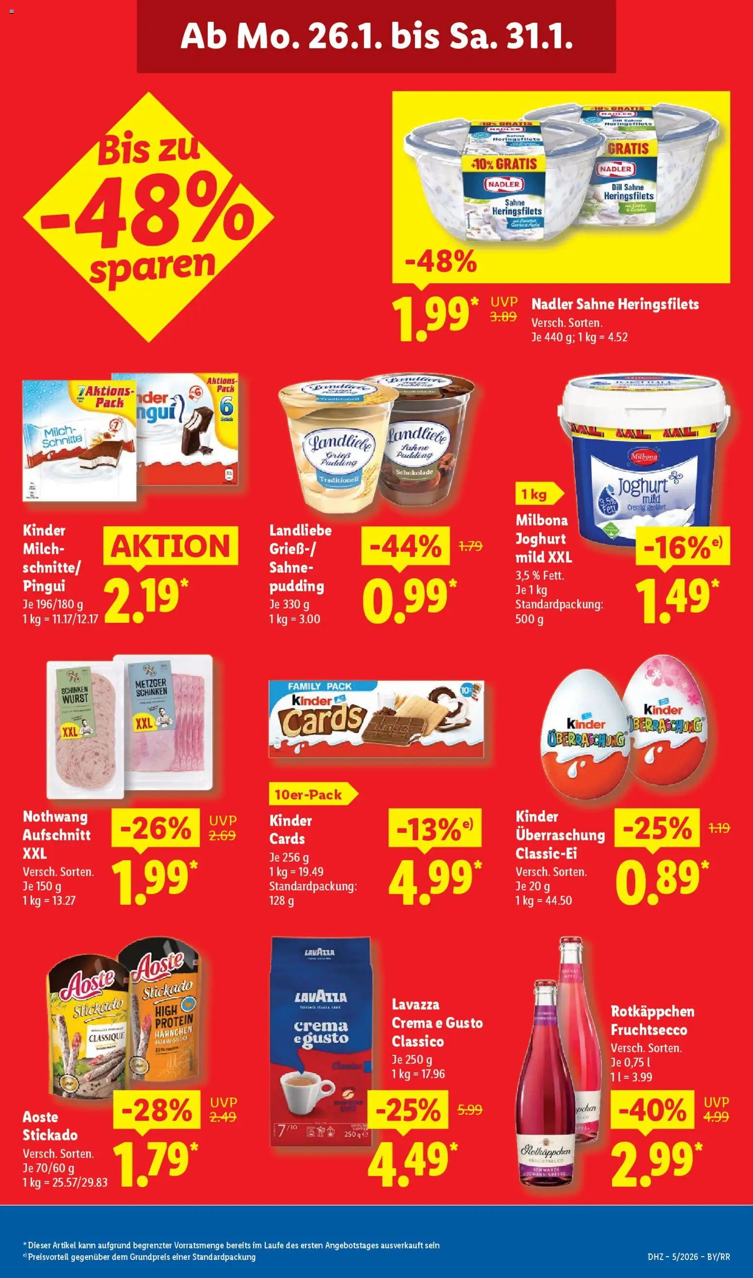 Lidl Prospekt Bestwig – gültig ab 26.01.2026 | Seite: 17 | Produkte: Lavazza, Dill, Schinken, Sahne