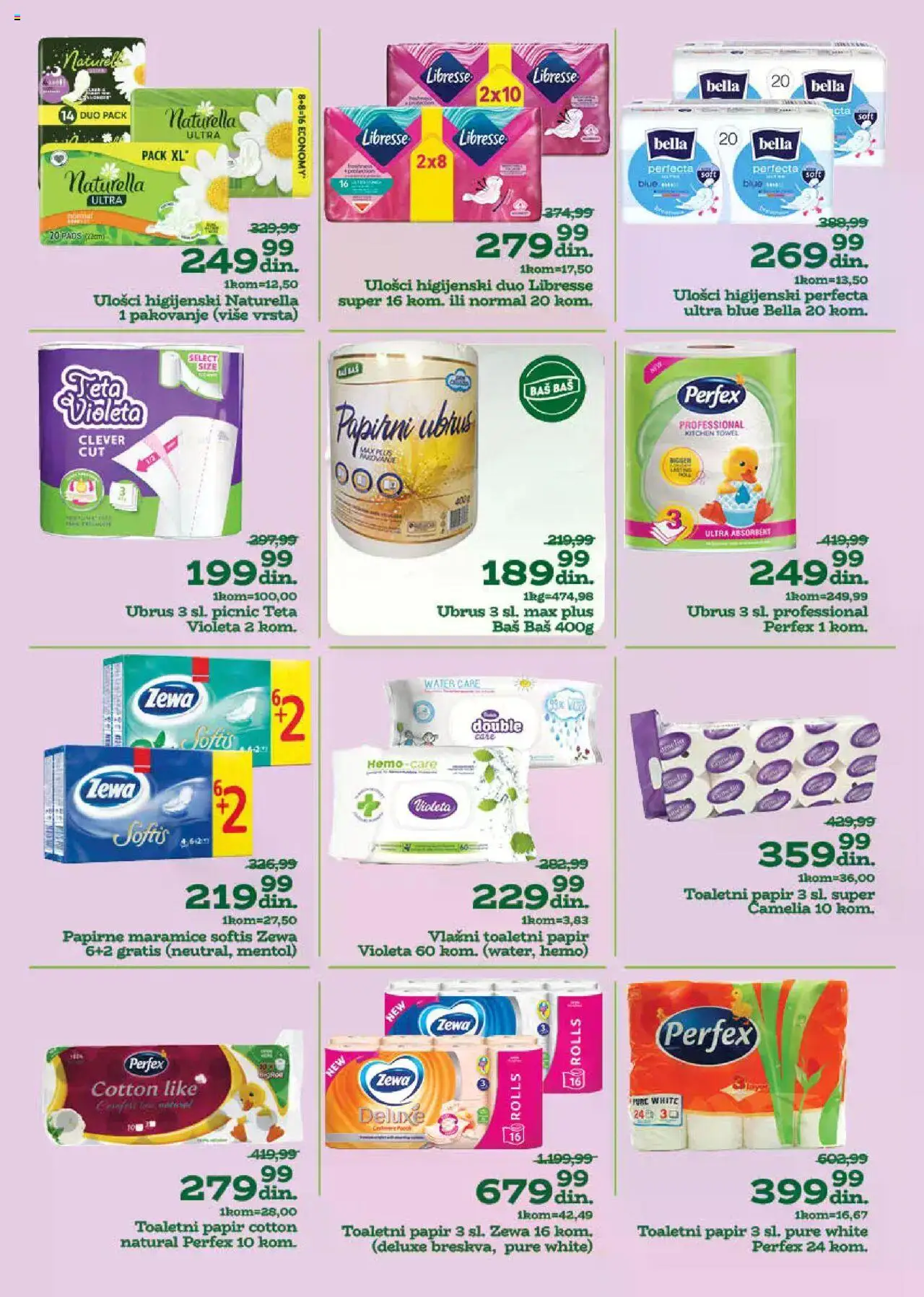 Univerexport katalog - važi od 18.08.2025 | Strana: 30 | Proizvode: Ubrus, Pakovanje