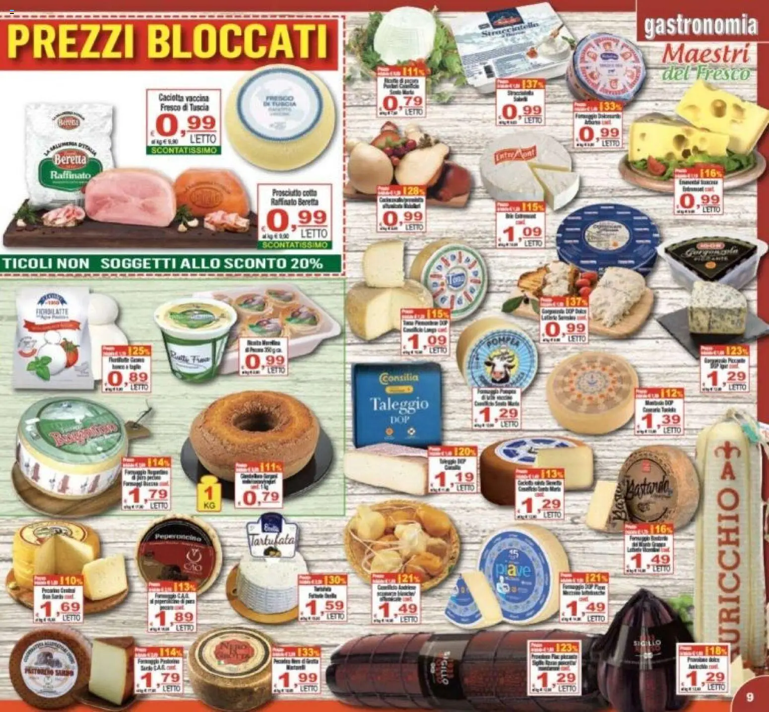 Volantino CTS del 07.04.2026 | Pagina: 9 | Prodotti: Prosciutto Cotto, Prosciutto, Letto