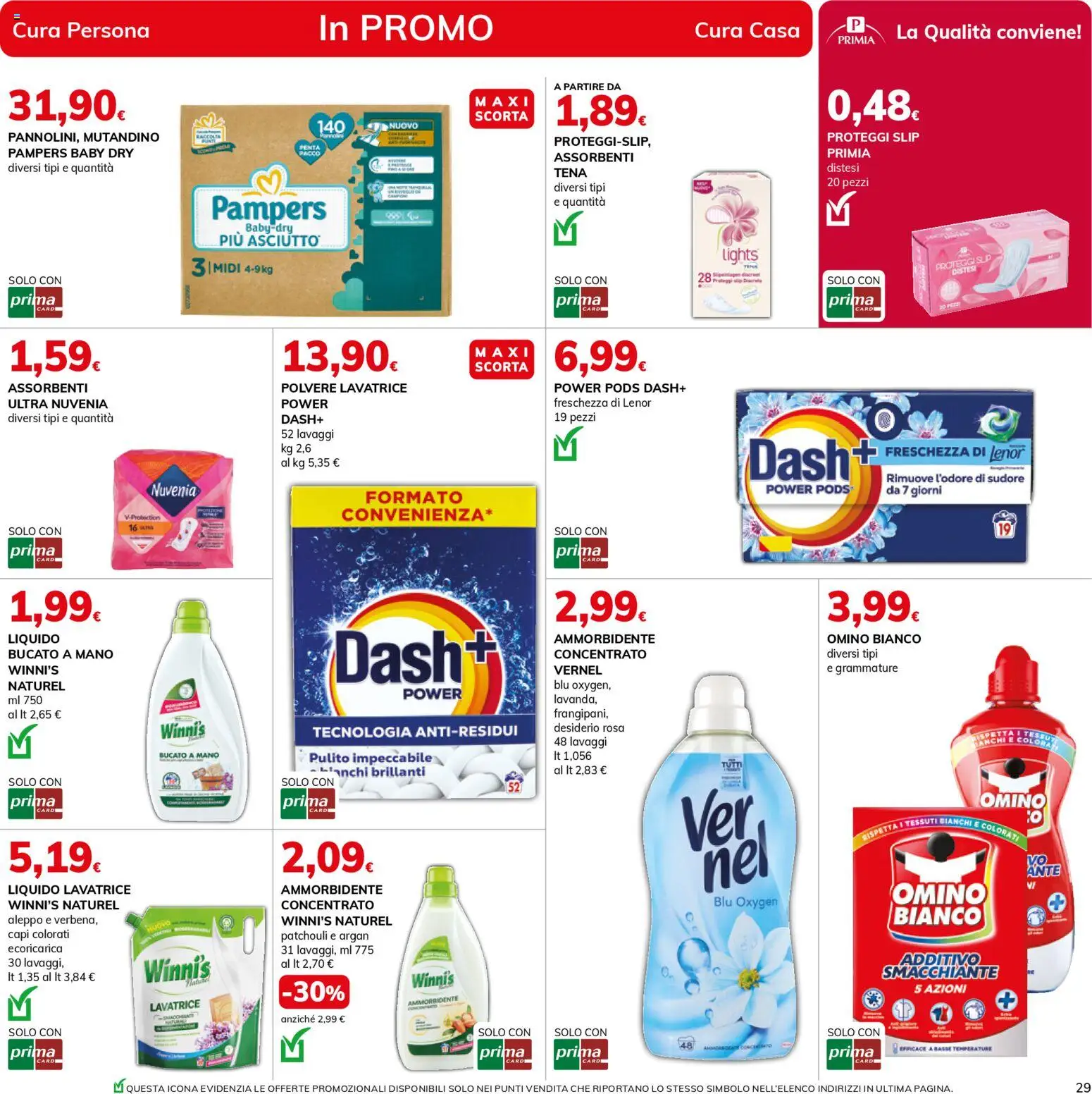 Volantino Basko del 24.02.2026 | Pagina: 29 | Prodotti: Proteggi slip, Slip, Lavatrice, Pampers