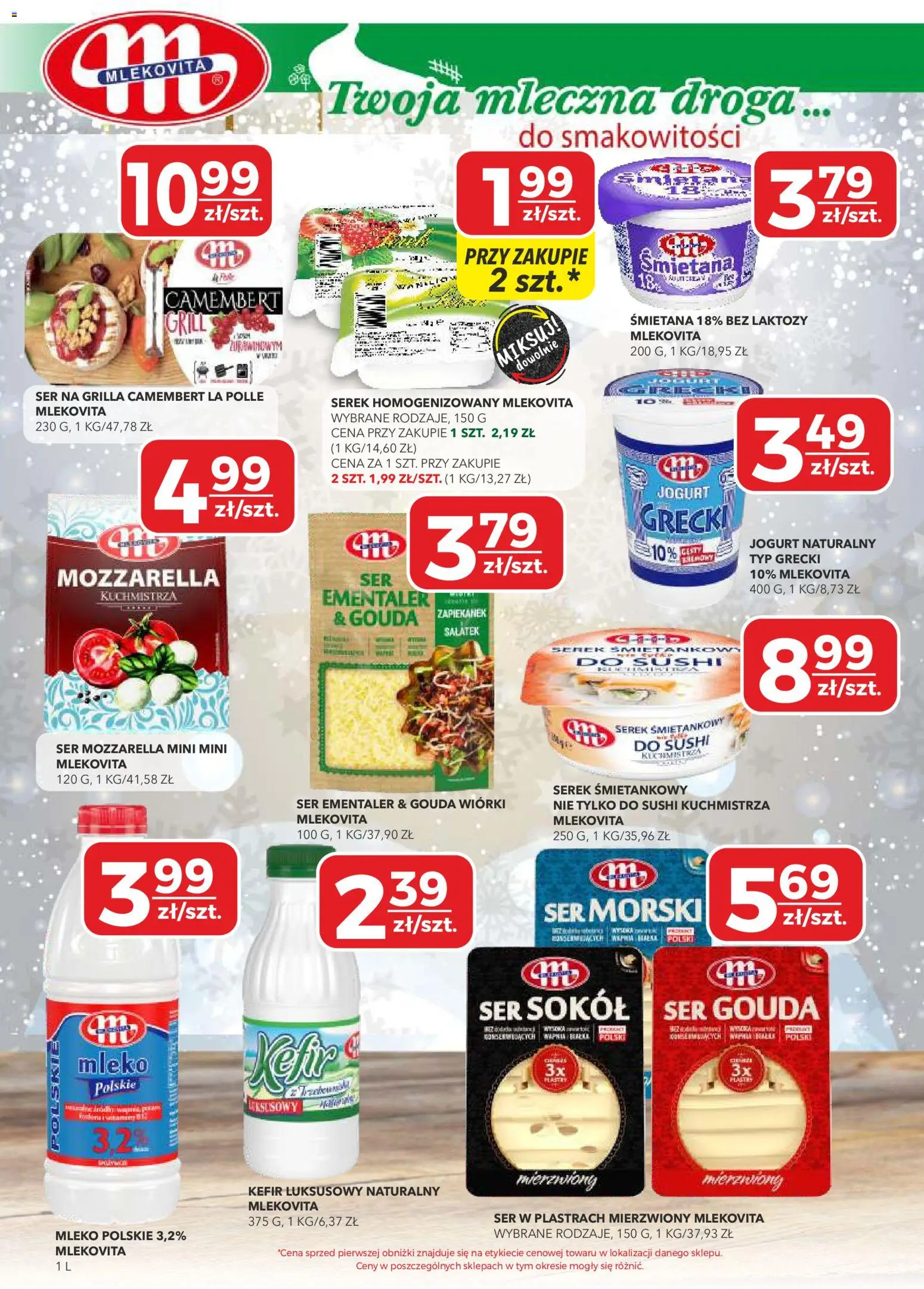 Top Market Gazetka od 27.12.2025 | Strona: 3 | Produkty: Serek, Jogurt, Śmietana, Mozzarella