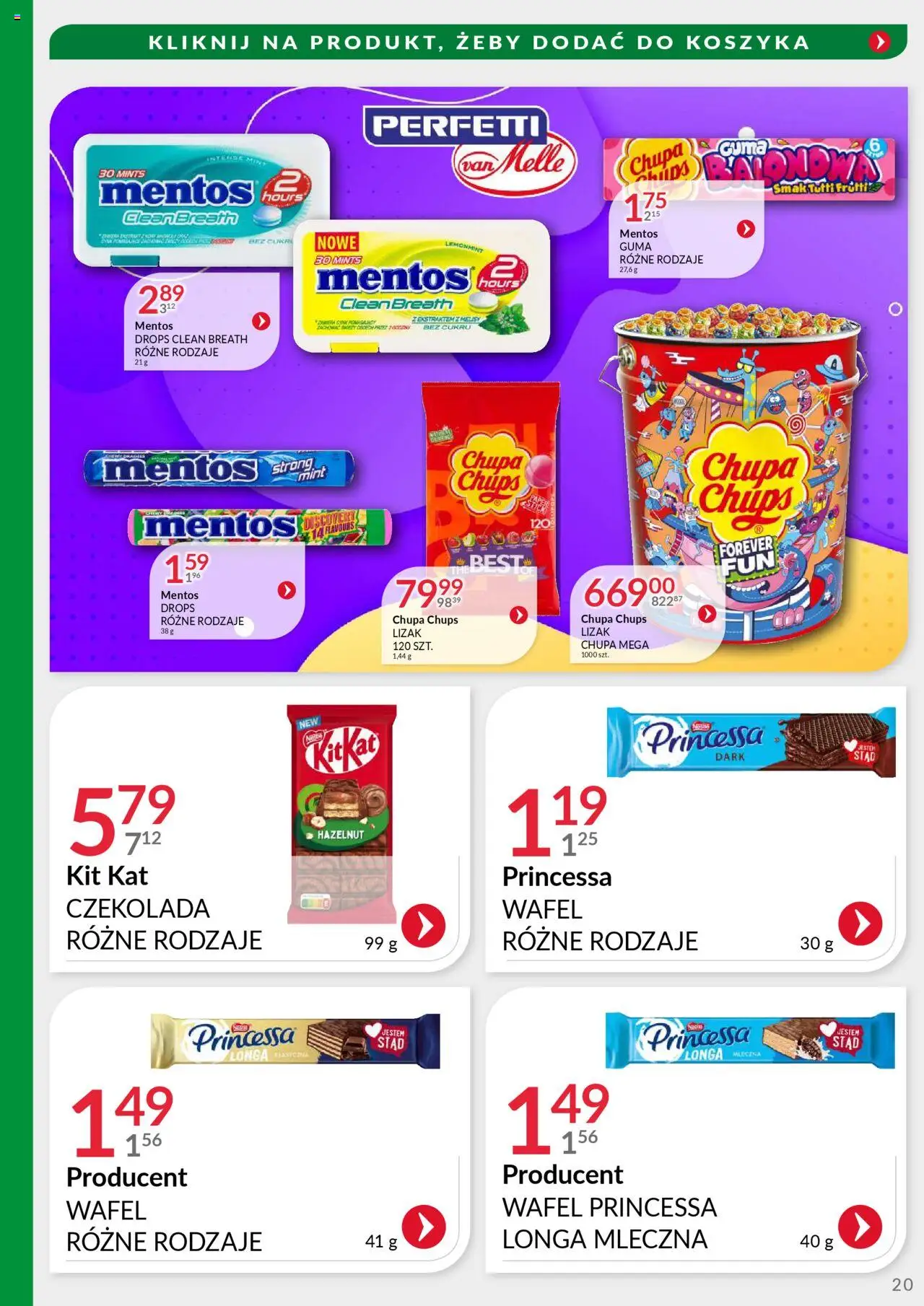 Eurocash Gazetka - Oferta Handlowa MR Południowy Wschód od 04.08.2025 | Strona: 20 | Produkty: Czekolada
