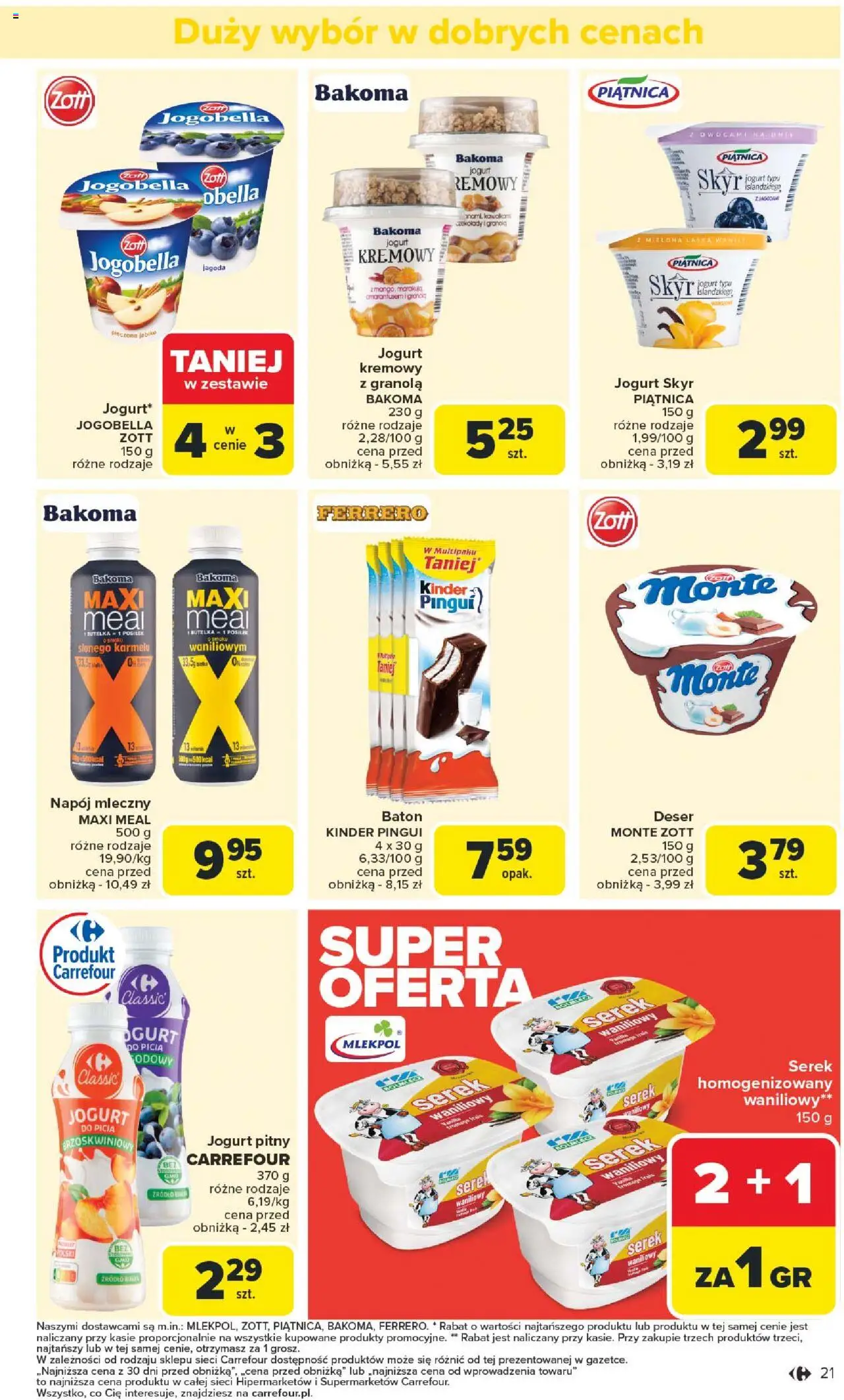 Carrefour Gazetka od 11.08.2025 | Strona: 25 | Produkty: Czekolady, Serek homogenizowany, Serek, Skyr