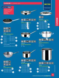METRO - Prévisualisation de METRO - #CHR Équipement valide à partir de 01.01.2025 | Page: 75 | Produits: Poêle, Sandwich, Crêpière, Casserole