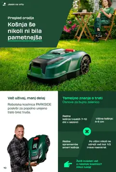 Novi Lidl katalog ponudbe – veljaven od 01.09.2025 | Stran: 10 | Izdelki: Kosilnica, Robotska kosilnica