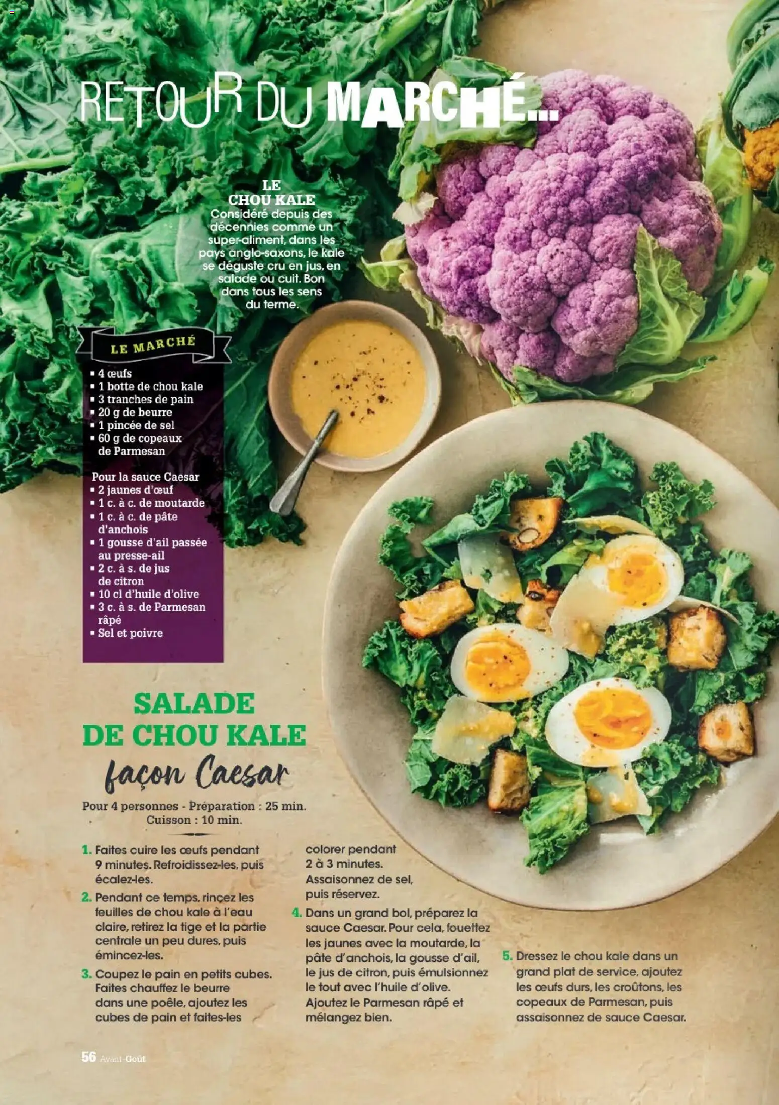 {H1} | Page: 56 | Produits: Jus de citron, Beurre, Pain, Jus