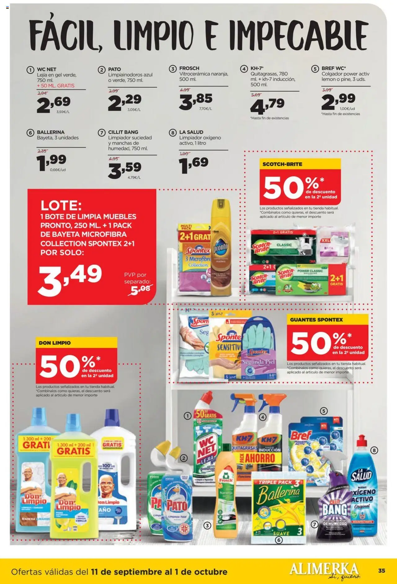 Alimerka folleto Asturias │ válido desde el 11.09.2025 | Página: 35 | Productos: Guantes, Muebles