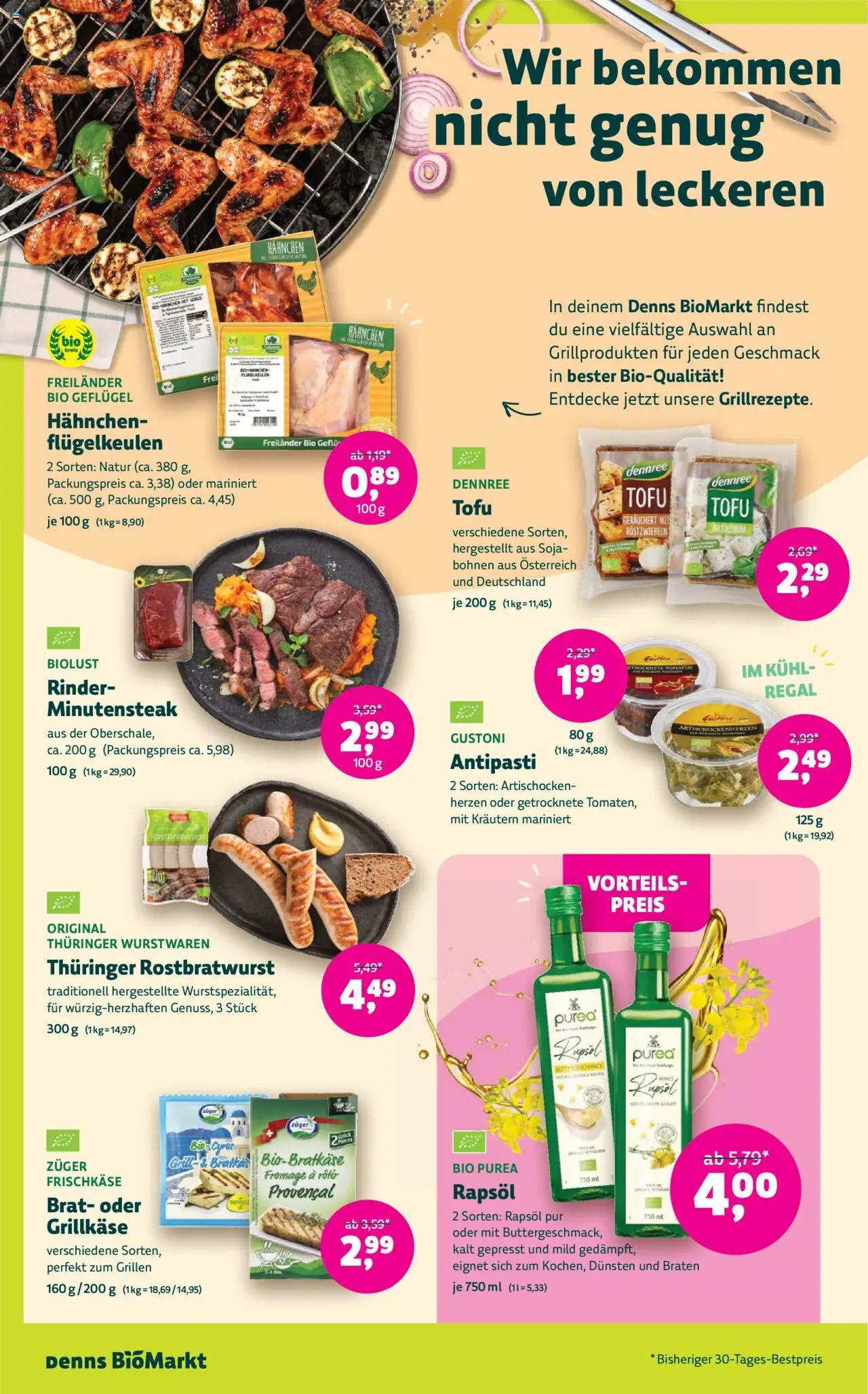 Denns BioMarkt Angebote - gültig ab dem 27.08.2025 | Seite: 6 | Produkte: Hahnchen, Rapsöl, Regal, Tomaten
