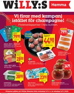 Willys - Aktuella reklamblad Willys Hemma - Förhandsvisning av reklamblad från butik Willys aktuell från 03.11.2025